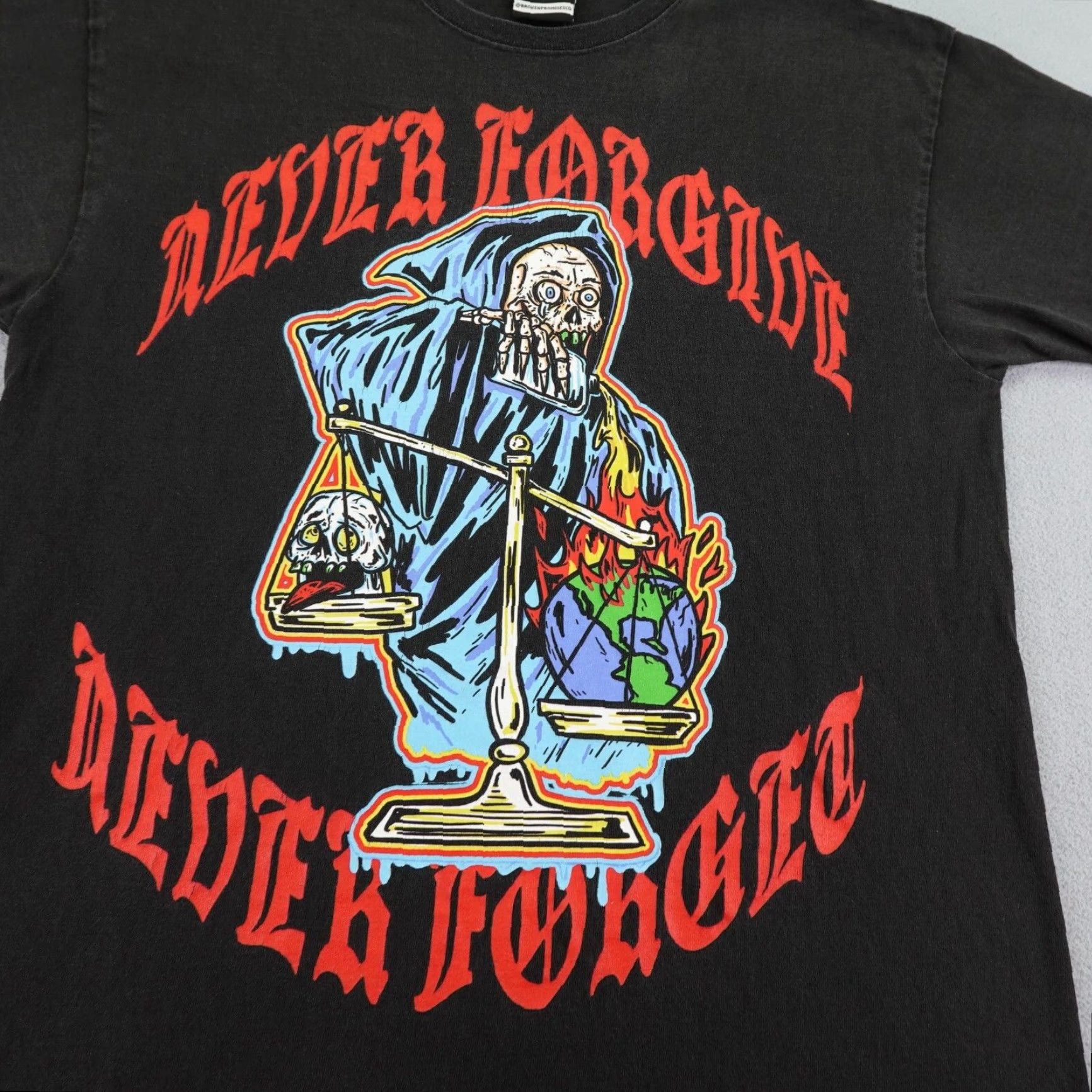 Broken Promises Co. Broken Promises Shirt Mens Large Black Forever Means Nothing Short Sleeve Tee Size US L / EU 52-54 / 3 - 2 Thumbnail