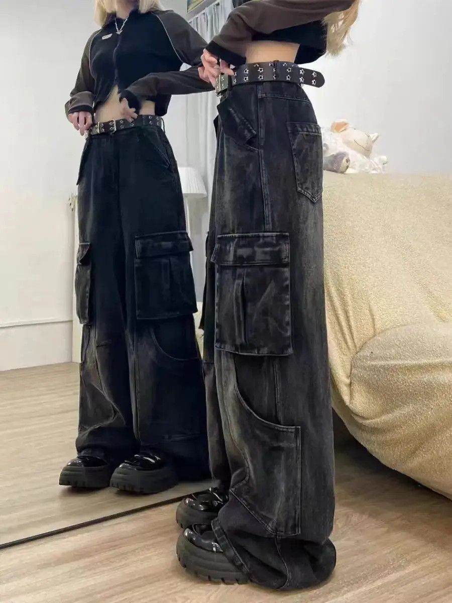 Japanese Brand Loose straight leg high street jeans Size US 30 / EU 46 - 5 Thumbnail