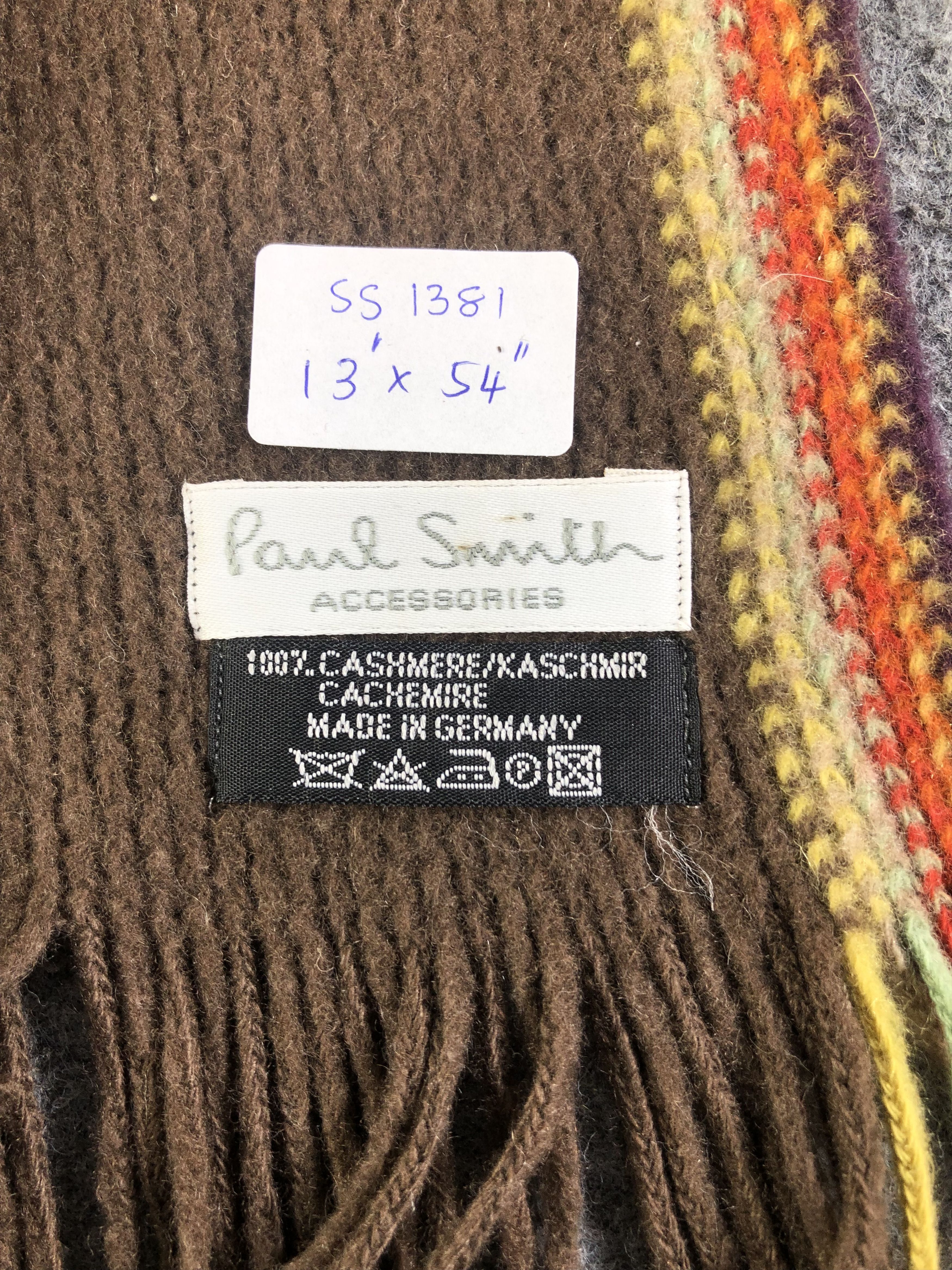 Paul Smith Paul Smith Cashmere Scarf / Muffler / Neckwear SS1381 Size ONE SIZE - 4 Thumbnail