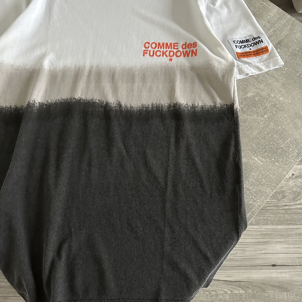 Comme Des Fuck Down Washed Comme des Fuckdown stripes tee Italy hype og yk cdf Size US M / EU 48-50 / 2 - 4 Thumbnail