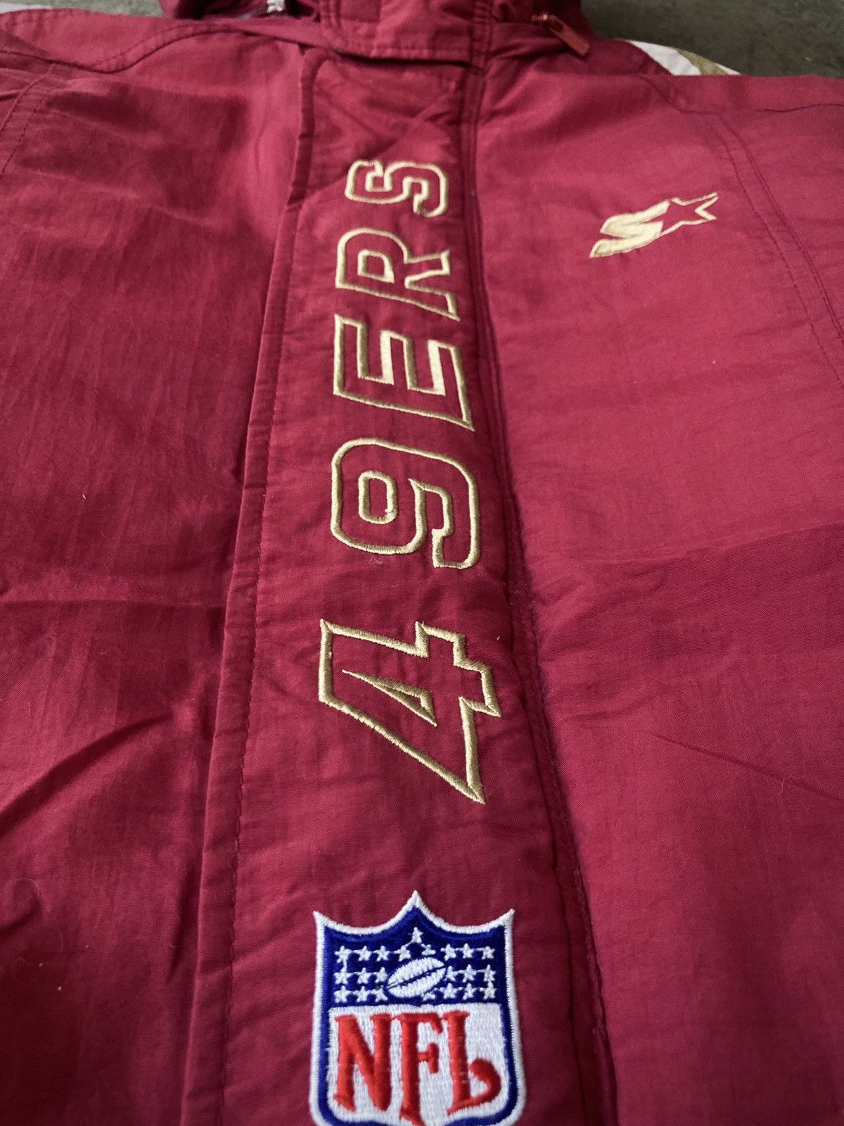 NFL × Vintage Vintage 90s Starter San Francisco 49ers Parka Size US L / EU 52-54 / 3 - 5 Thumbnail