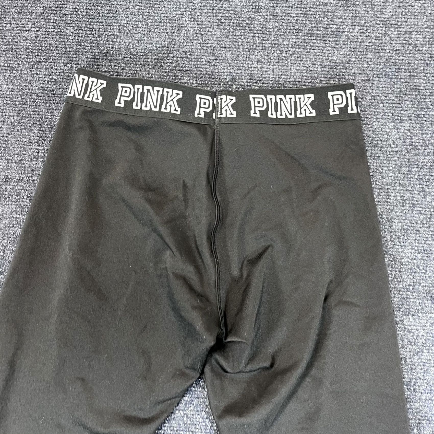Pinko PINK Victoria's Secret Ultimate Leggings Womens Small Black High Rise Yoga Pants Size 28" / US 6 / IT 42 - 4 Thumbnail