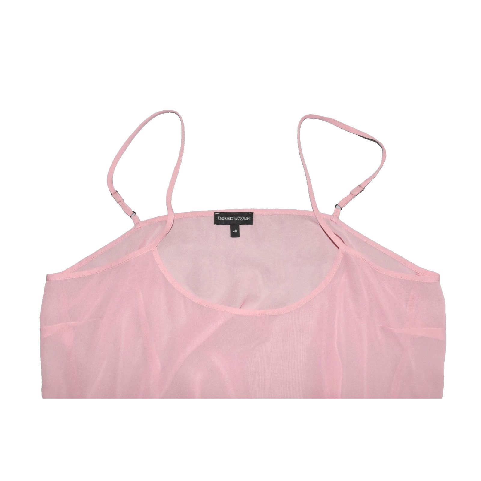 Emporio Armani EMPORIO ARMANI Pink Spaghetti Straps Slip Dress Size 48 Size XL / US 12-14 / IT 48-50 - 4 Thumbnail