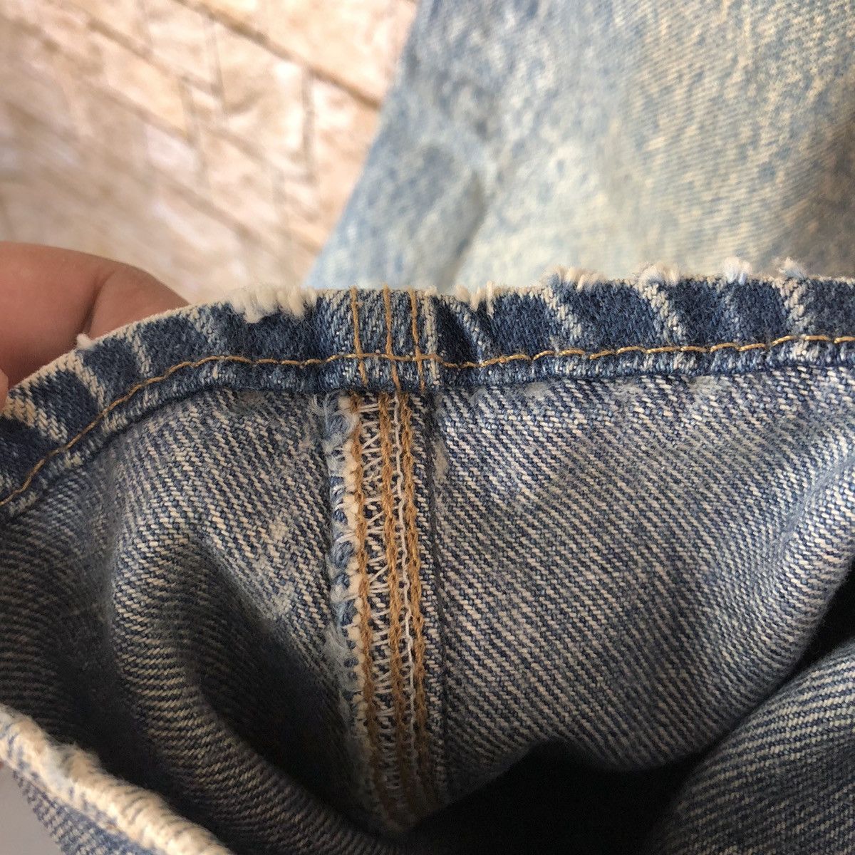 Big John Big John vintage dirty Spana Blue Denim Pants #A1000 Size US 31 - 10 Thumbnail
