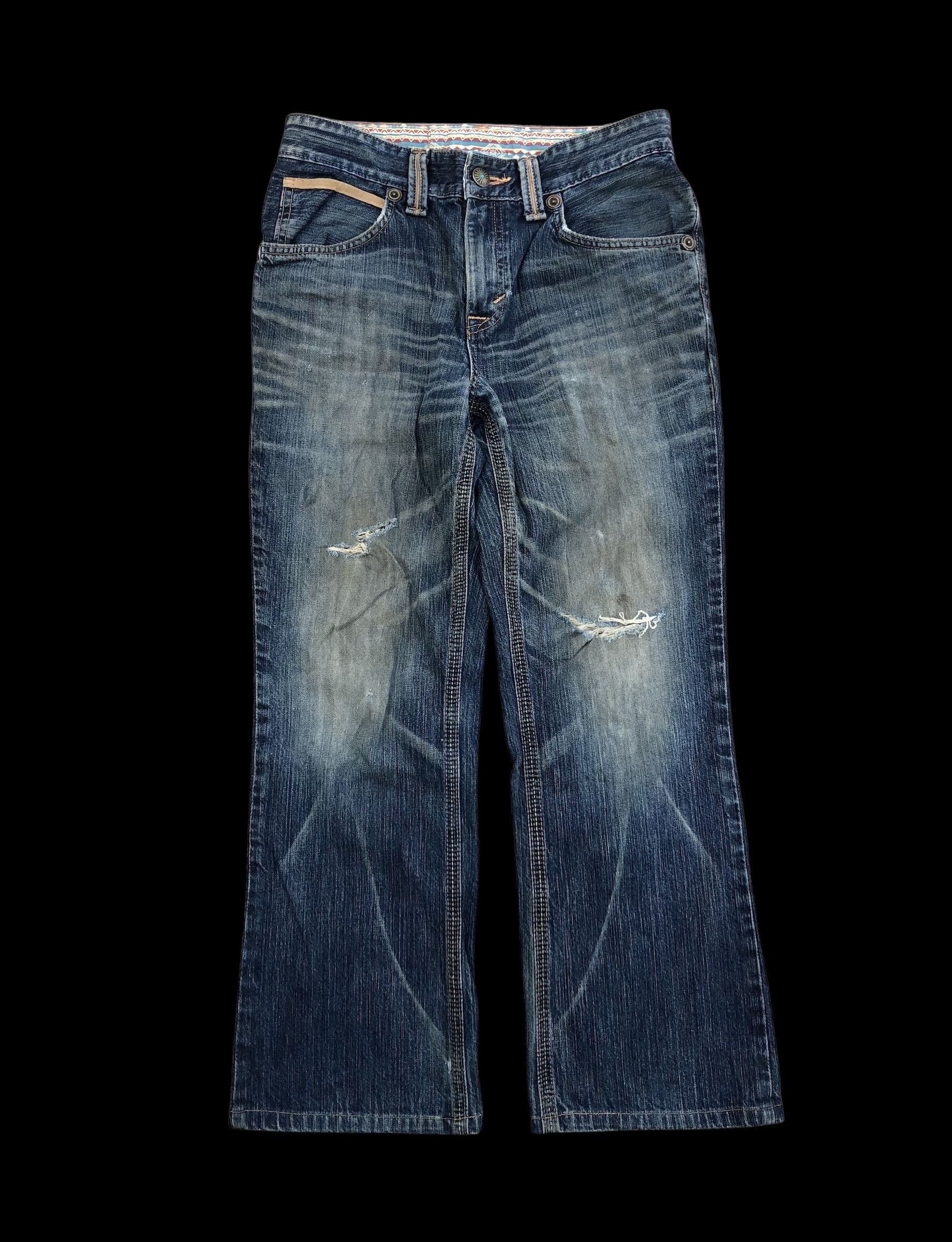 Edwin EXCLUSIVE VINTAGE DISTRESSED FLARE DENIM Size US 30 / EU 46 - 1 Thumbnail