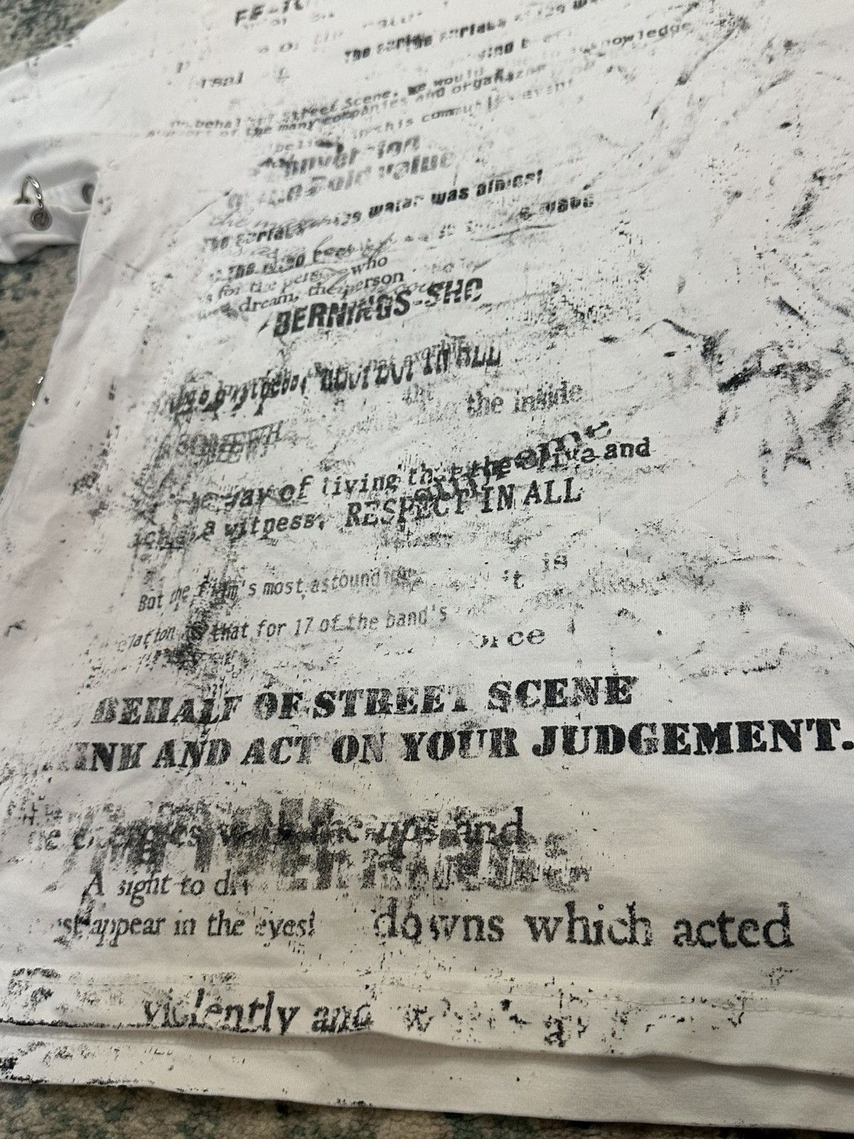 Seditionaries Vintage Bernings Sho Poem Studded/Ring T-Shirt Size US M / EU 48-50 / 2 - 14 Thumbnail