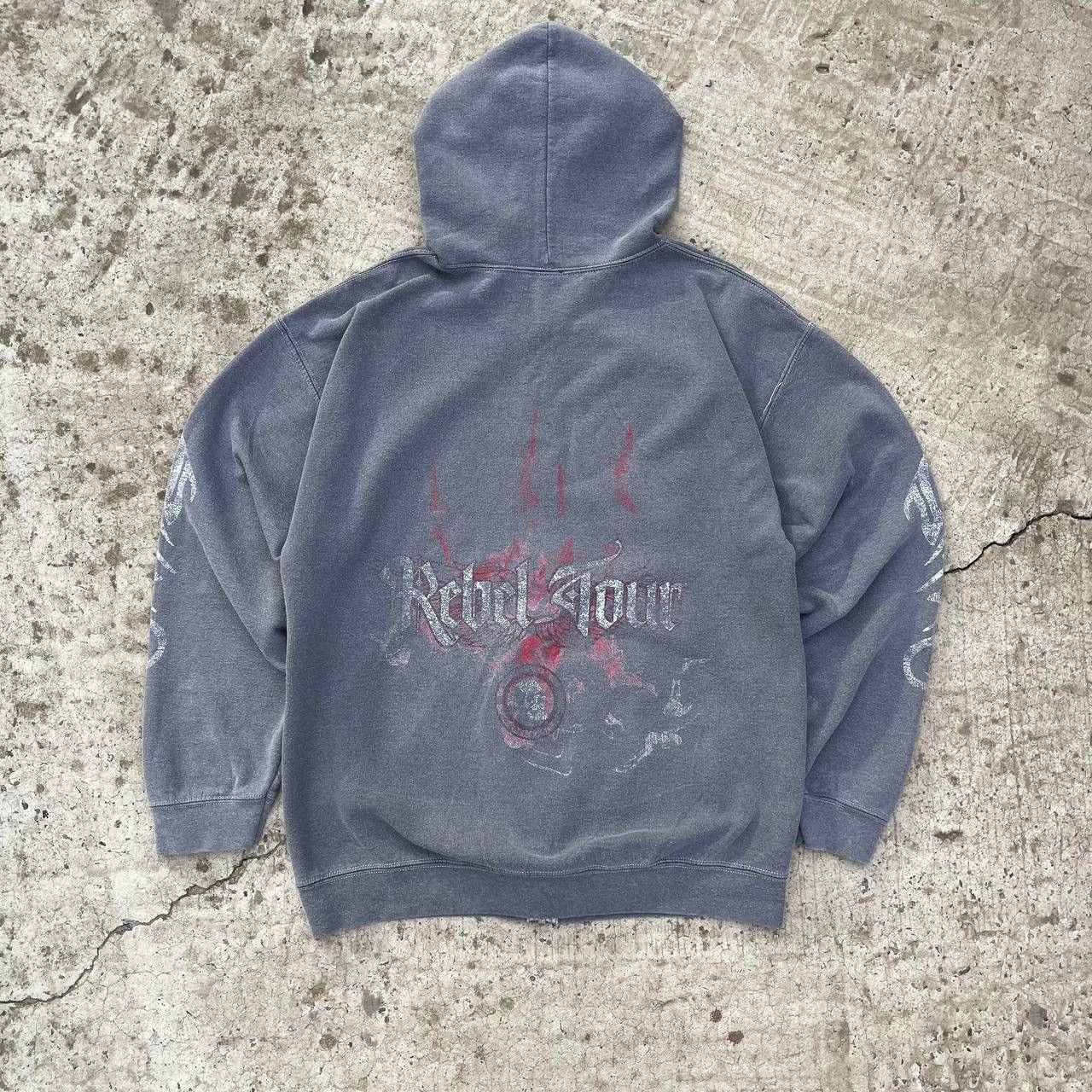 Urban Outfitters Vintage Zip Hoodie Revel Tour Archive Sweater Y2K 00s Grunge Size US M / EU 48-50 / 2 - 1 Thumbnail