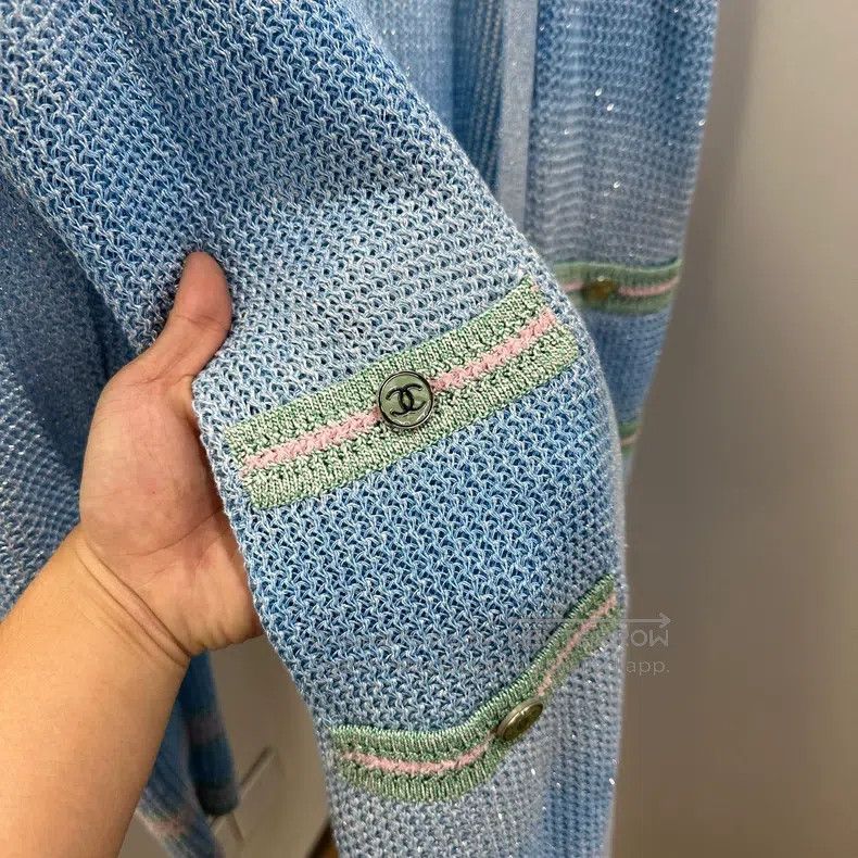 Chanel Chanel 23p gradient long knitted cardigan coat Size XXS / US 00 / IT 34 - 6 Thumbnail