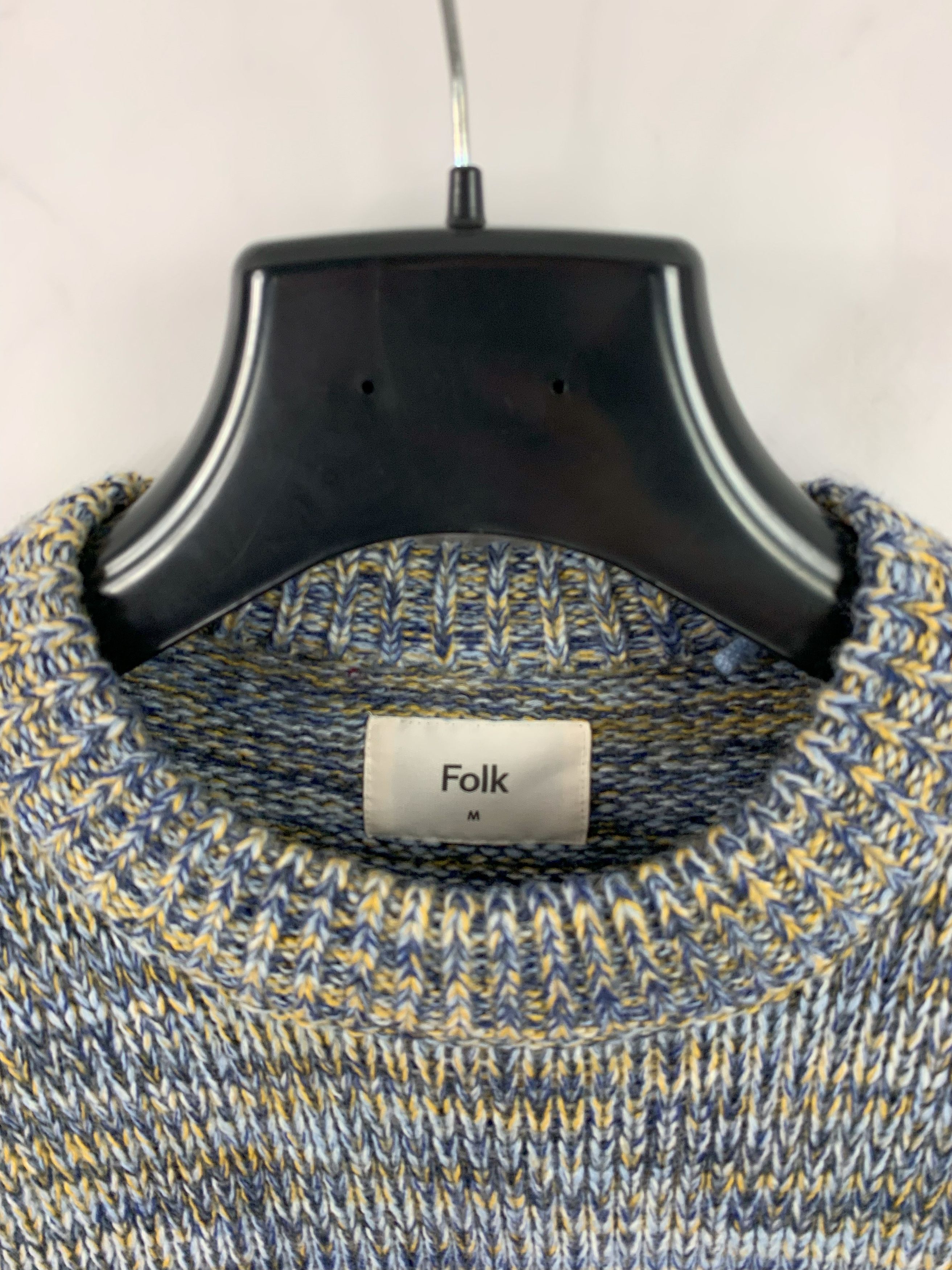 Folk Folk Crew Jumper Mens Size M Multicolor Chunky Knit Sweater Size US M / EU 48-50 / 2 - 10 Thumbnail
