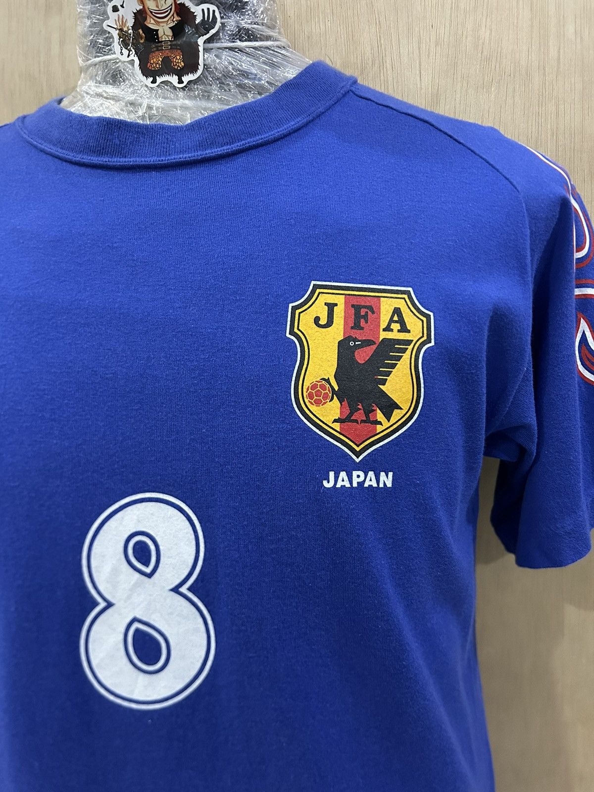 Japanese Brand Vintage 1996 Japan JFA Nakata 8 Flames Sleeve Tee Size US M / EU 48-50 / 2 - 2 Thumbnail