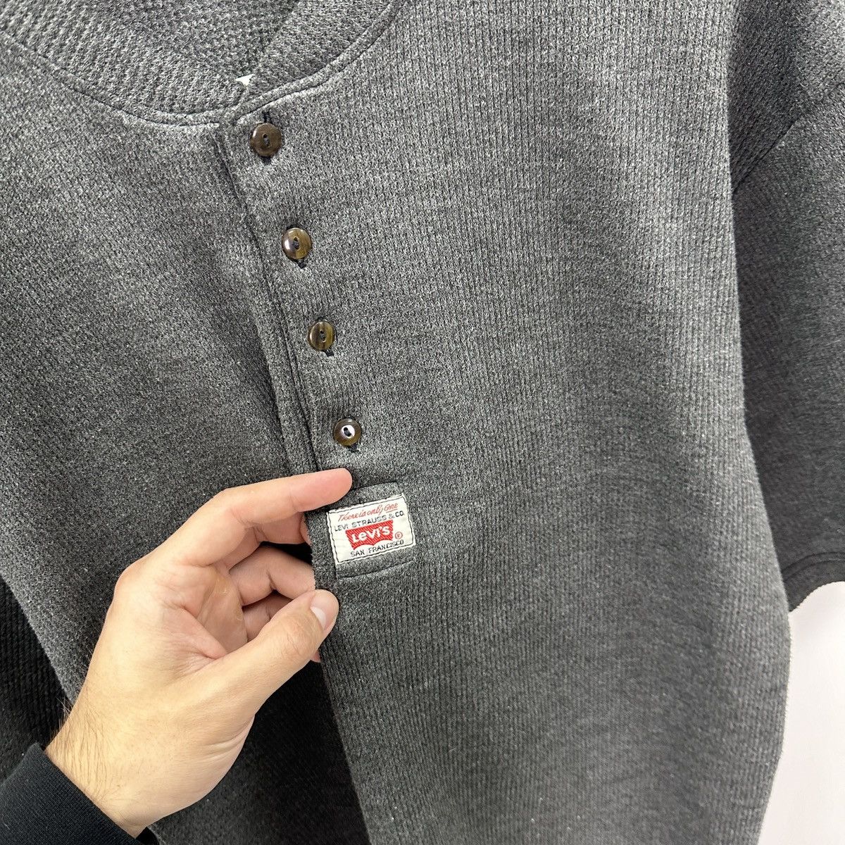 Levi's Vintage 90s Levis button up tee USA embroidered logo y2k 80s Size US L / EU 52-54 / 3 - 5 Thumbnail