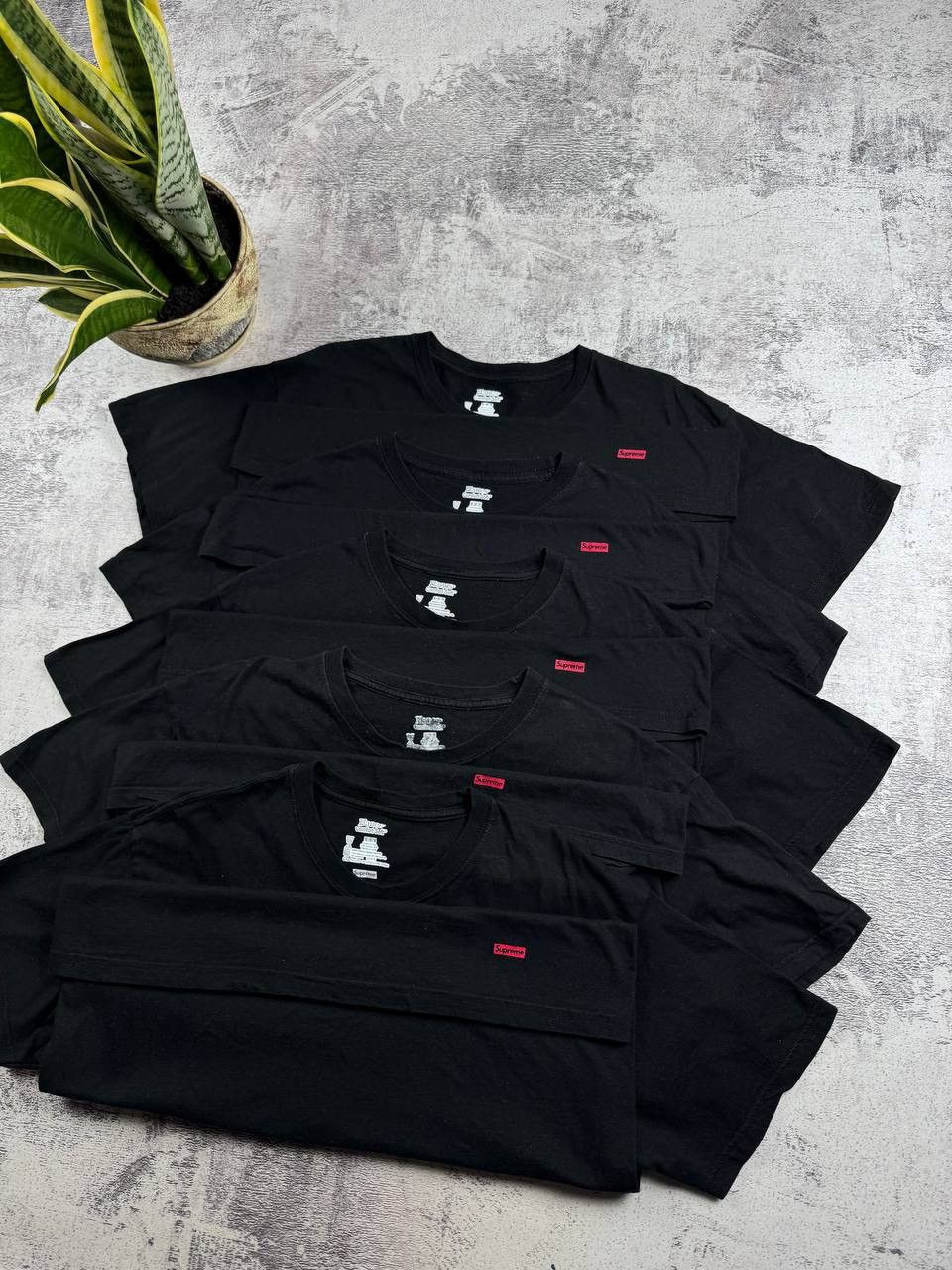 Supreme x5 Supreme Hanes Men’s M Size Black Comfort Soft Basic Cotton Jersey T-Shirt Tee Size US M / EU 48-50 / 2 - 3 Thumbnail