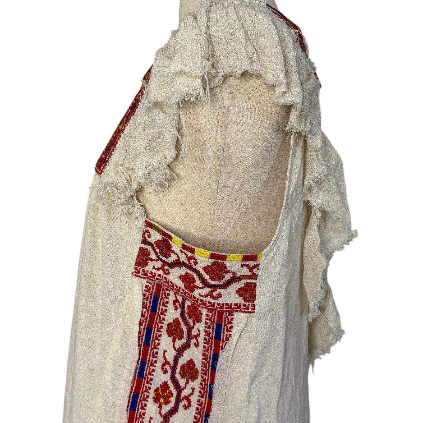 Free People FREE PEOPLE Day Glow Embroidered Mini Dress Tulum Boho SP Size S / US 4 / IT 40 - 14 Thumbnail