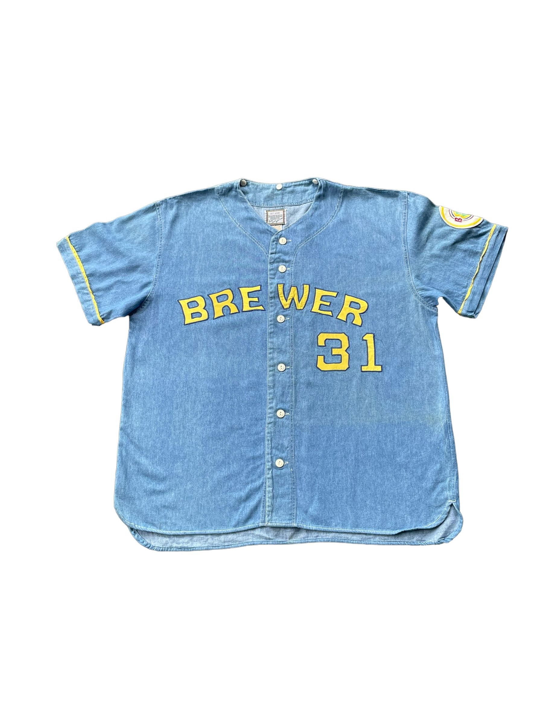 MLB Vintage MLB Brewer No 31 Denim Shirt Size US XL / EU 56 / 4 - 1 Thumbnail