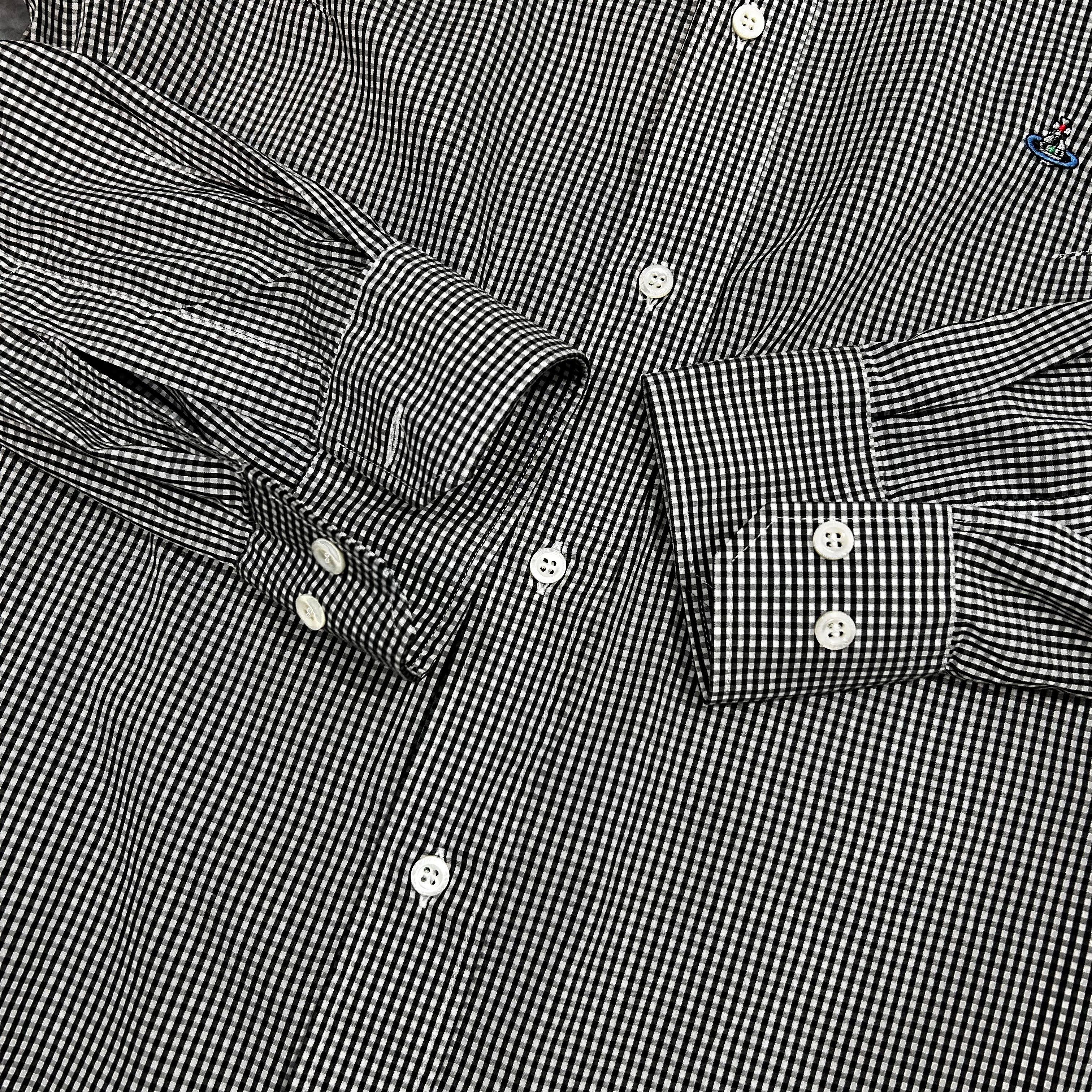 Vivienne Westwood Vivienne Westwood Black White Microcheck Shirt Size 4 Size US XL / EU 56 / 4 - 4 Thumbnail
