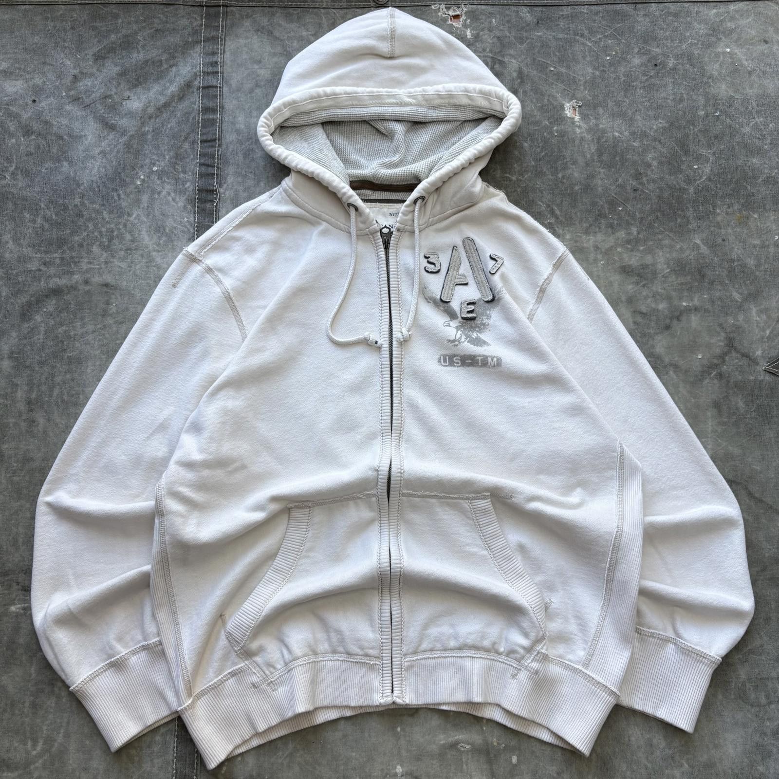 American Eagle Outfitters Vintage Y2K American Eagle Thermal Lined Full Zip Hoodie Size US XXL / EU 58 / 5 - 1 Thumbnail