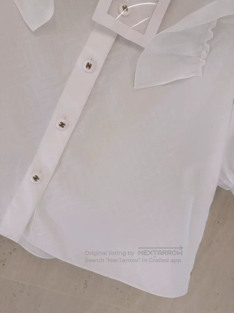 Chanel Chanel 23B Autumn and Winter Preview White Dark Patterned Size XS / US 0-2 / IT 36-38 - 4 Thumbnail