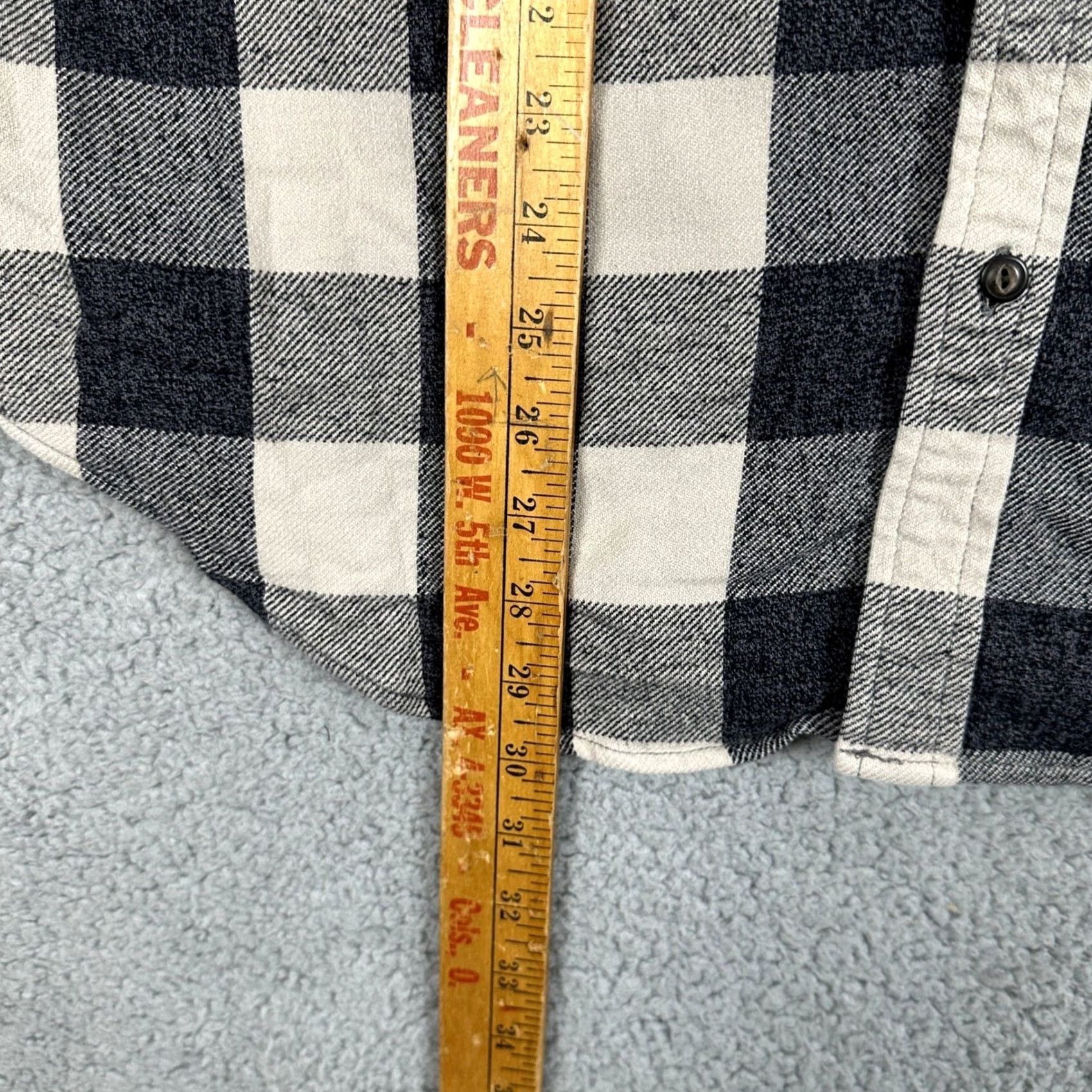 Lucky Brand Lucky Brand Shirt Flannel Plaid Blue Gray Men Large Classic Fit Button-Up Pockets Long Sleeve Size US L / EU 52-54 / 3 - 7 Thumbnail