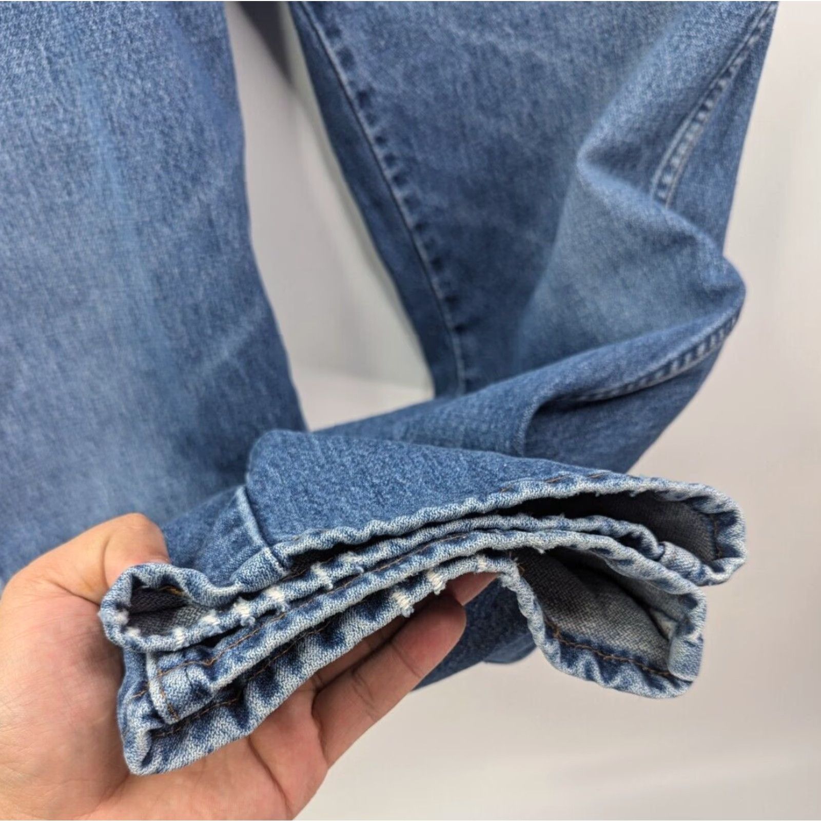 Wrangler VINTAGE Wrangler 936GBK Men's Jeans 36x30 Slim 100% Cotton Denim Blue Cowboy Western Slim Fit Size US 36 / EU 52 - 6 Thumbnail