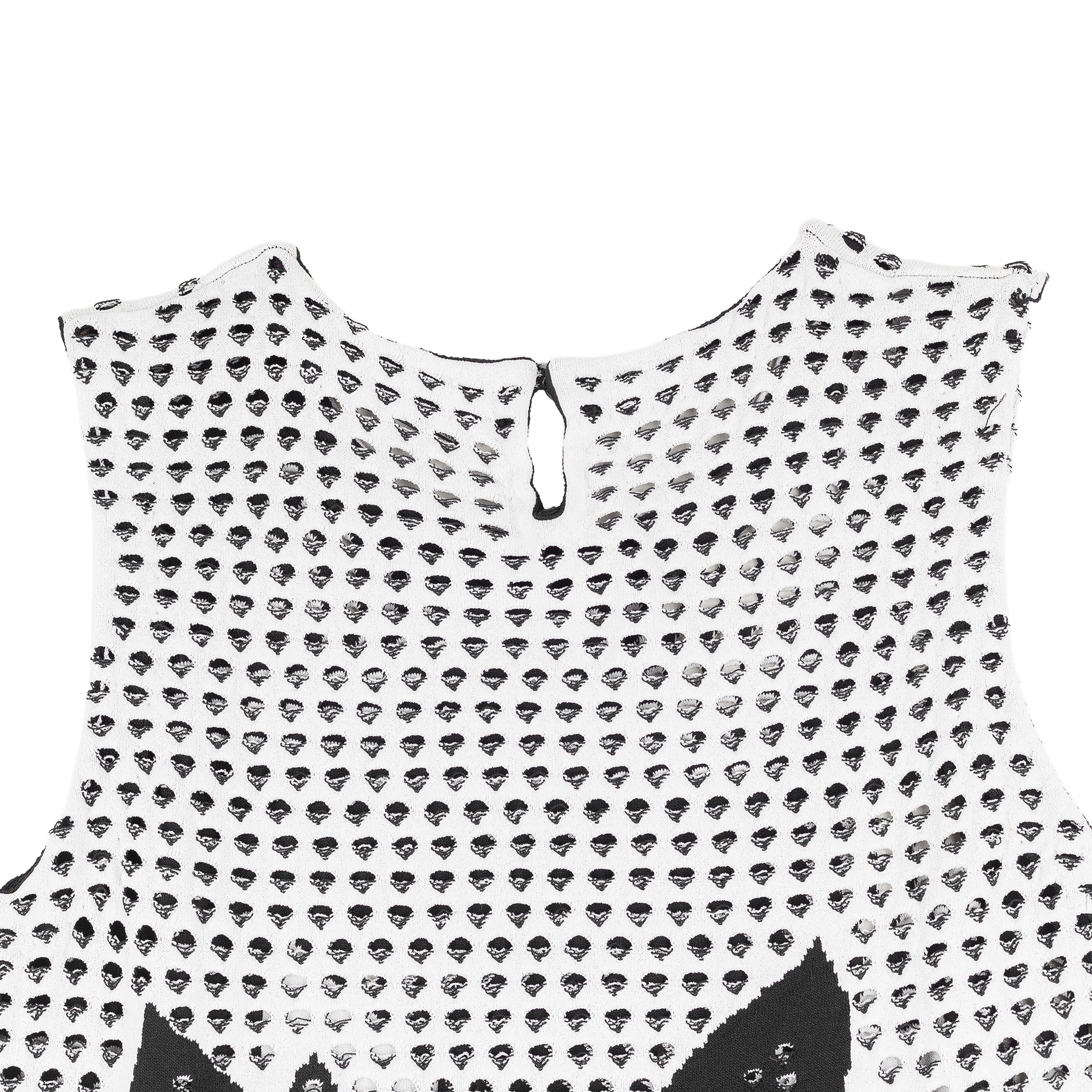 Salvatore Ferragamo Salvatore Ferragamo Black & White Holes Mini Dress Size M / US 6-8 / IT 42-44 - 4 Thumbnail