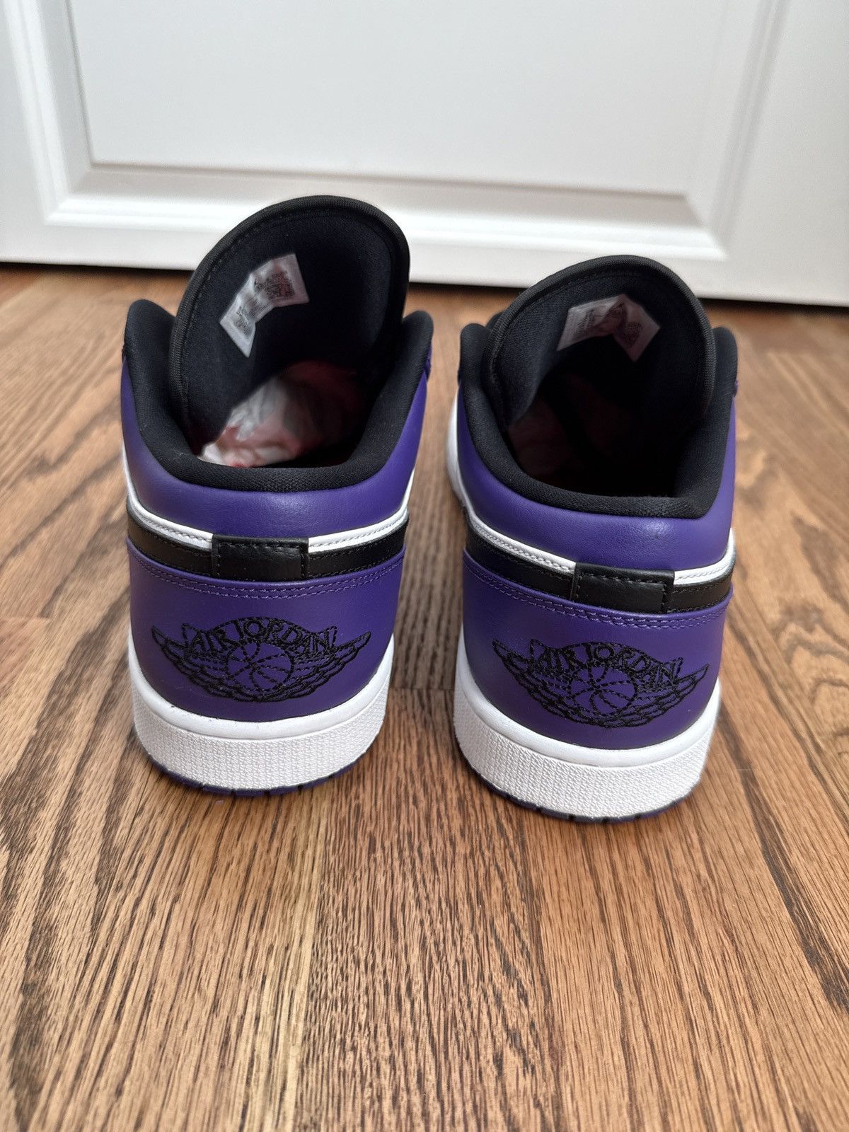 Jordan Brand Air Jordan 1 Low Court Purple White Size US 12 / EU 45 - 4 Thumbnail