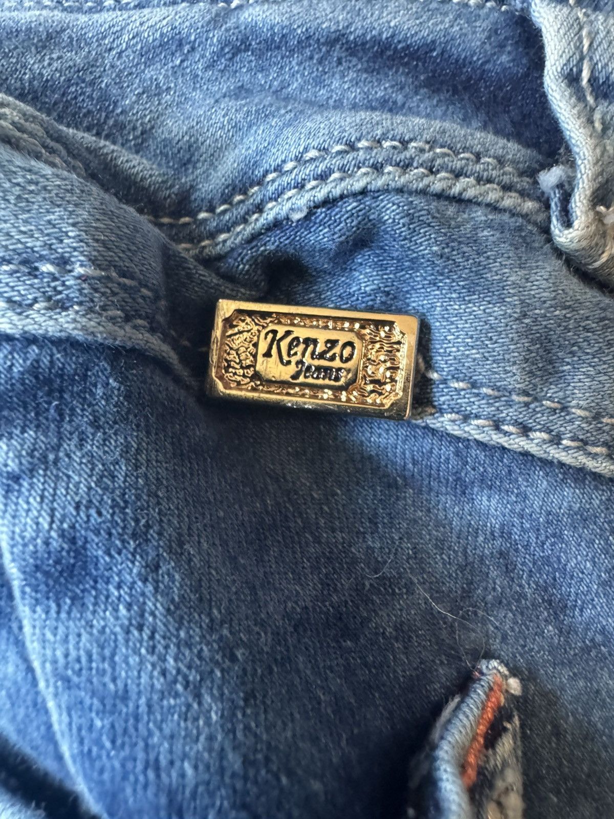 Kenzo Retro Kenzo Jeans Stretch Denim Overalls, Size XS Size 26" / US 2 / IT 38 - 4 Thumbnail