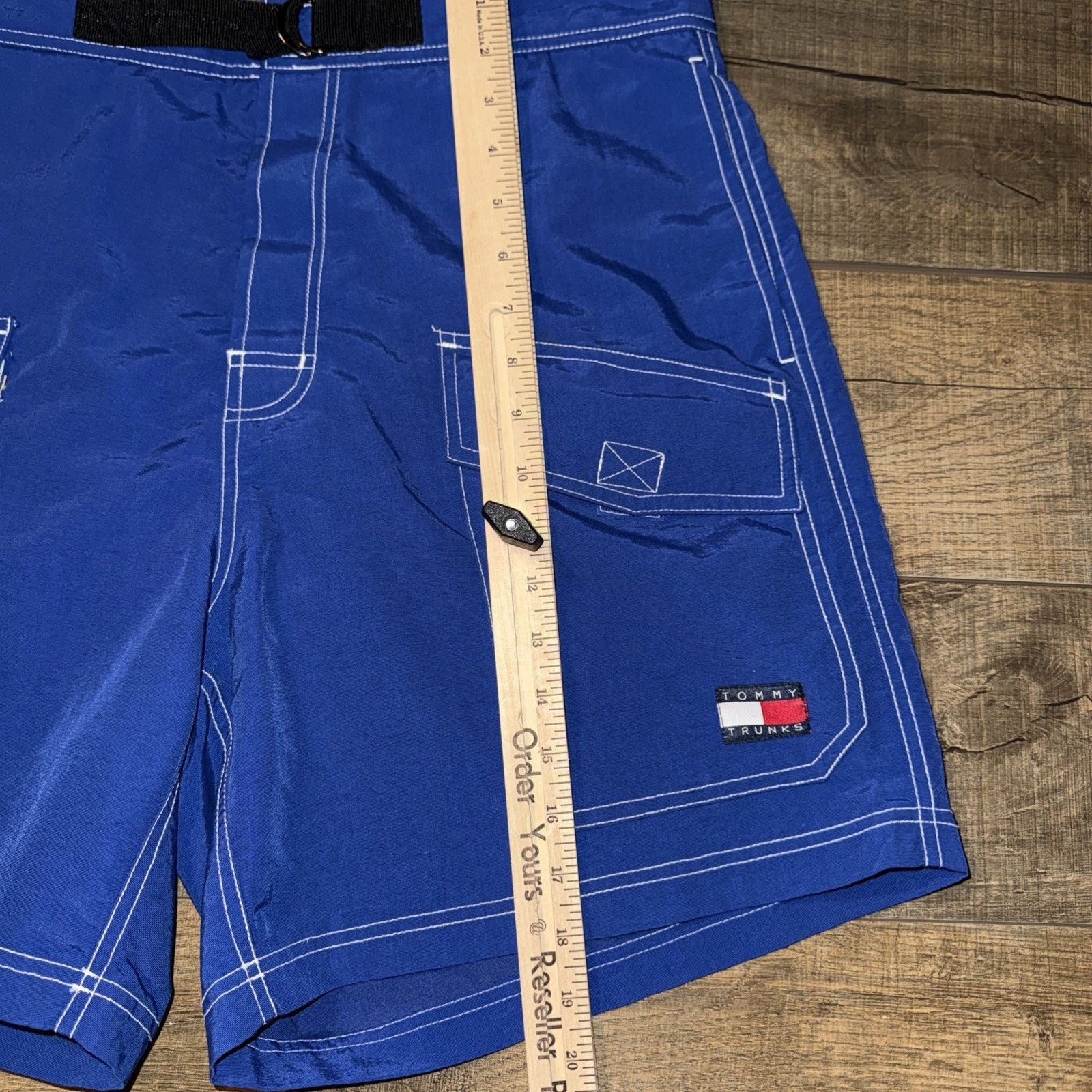 Tommy Hilfiger Y2K Tommy Hilfiger Tommy Trunks Sz L Blue Cargo Pocket EUC Size US 34 / EU 50 - 10 Thumbnail