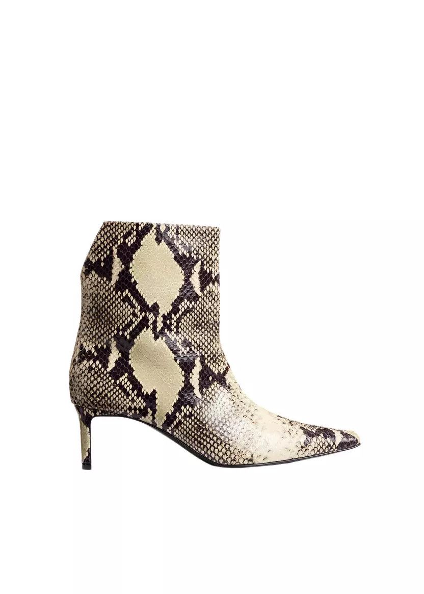 KHAITE Ona Natural Embossed Leather 55mm Boots