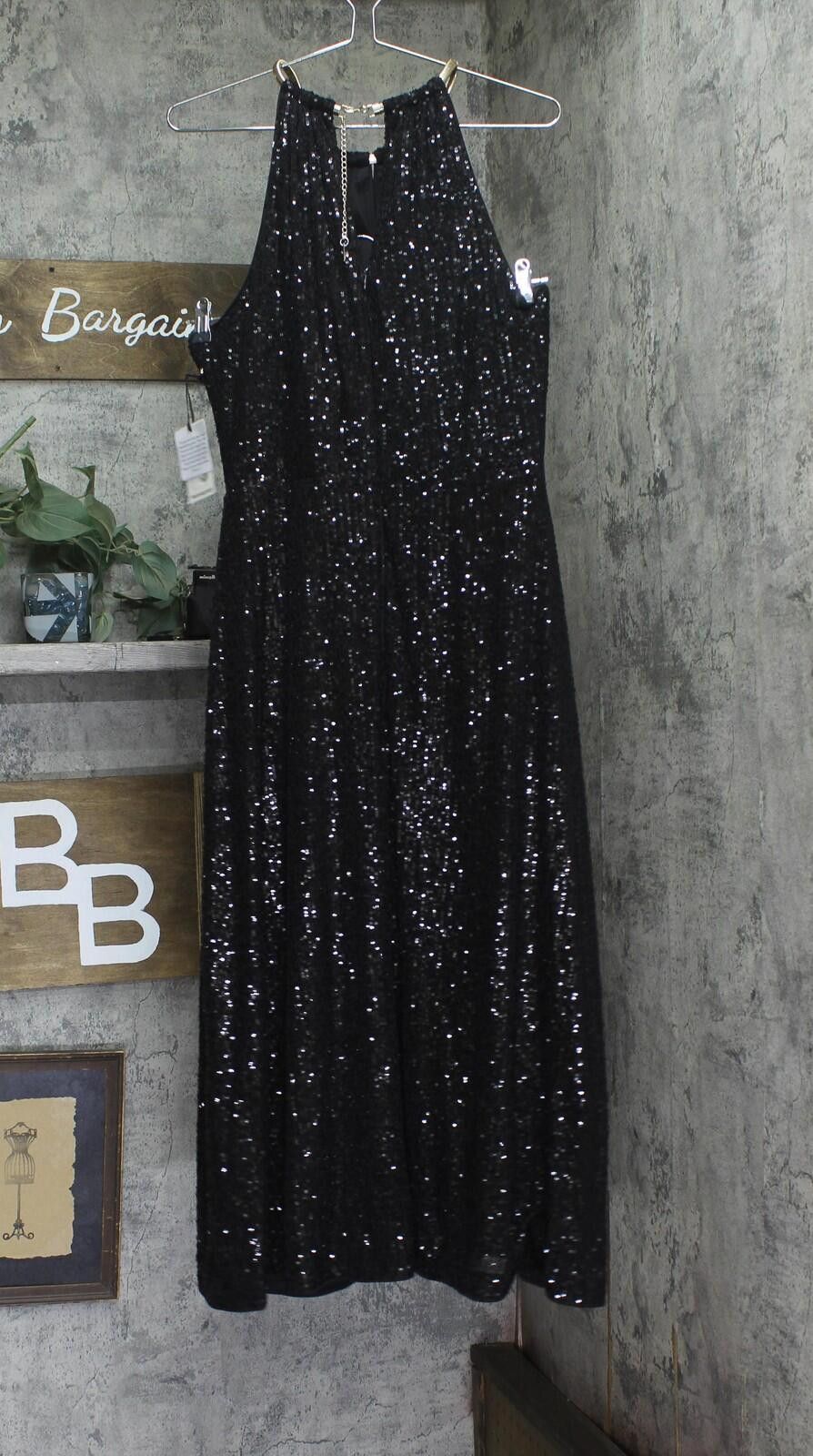 Other Nwt Kensie Midi Dress Cold Shoulder Gown Kdtp3129 Black 12 Size XL / US 12-14 / IT 48-50 - 2 Thumbnail