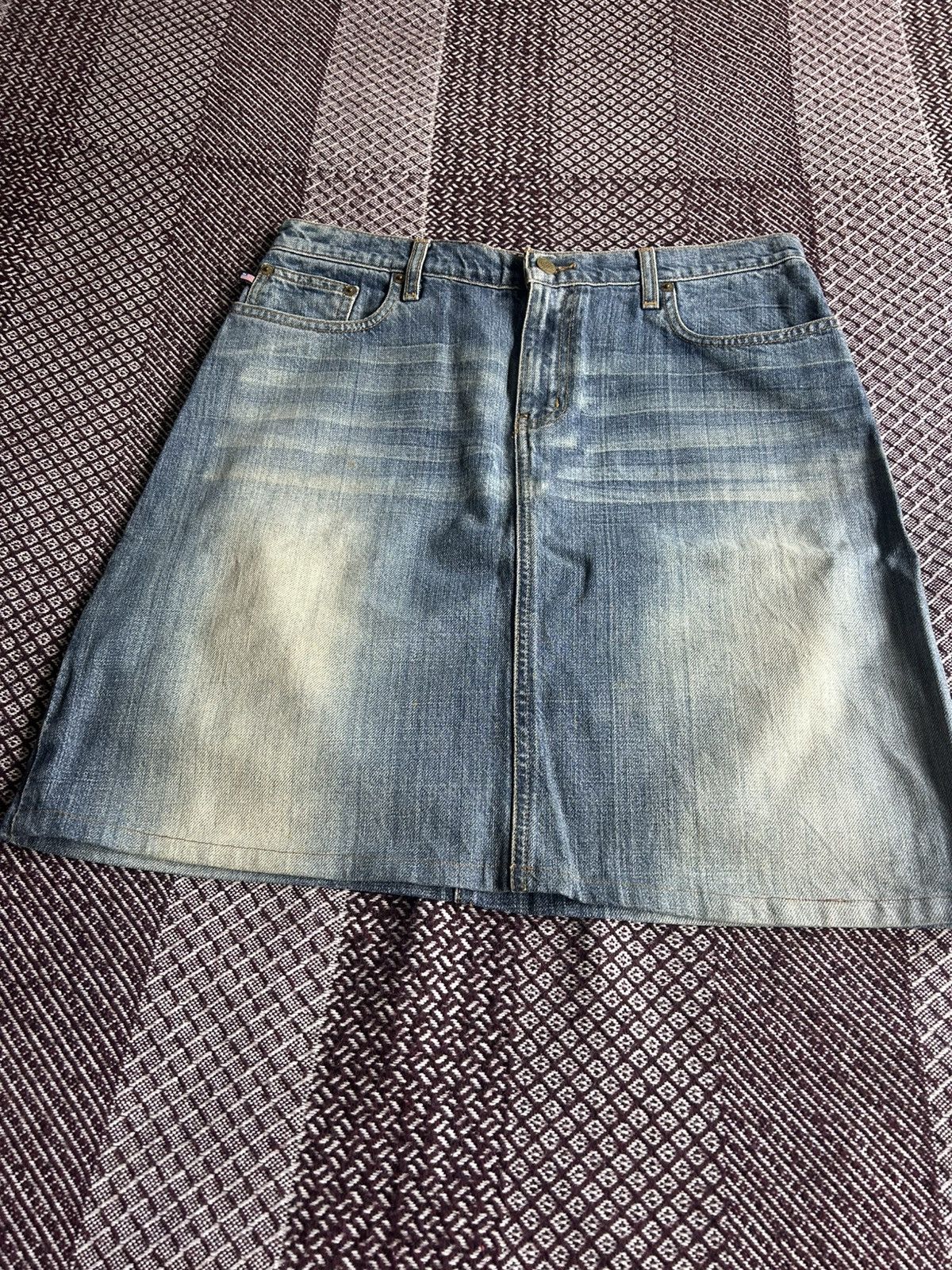 Polo Ralph Lauren Vintage Polo Ralph Lauren Knee Skirt Faded Jeans Streetwear Size 28" / US 6 / IT 42 - 6 Thumbnail