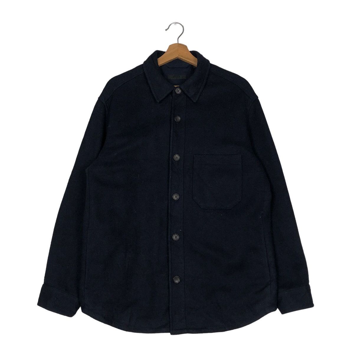 Japanese Brand 🔥Vintage Wool Shirt Biker Jacket Uniqlo Japan Issey Miyake Size US L / EU 52-54 / 3 - 1 Thumbnail