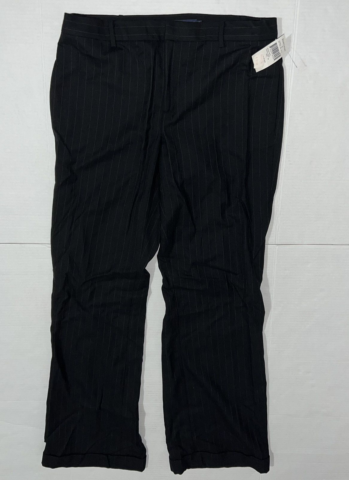 Ralph Lauren New Blue Label Ralph Lauren Wool Stripe Pants Back Buckle Size 32" / US 10 / IT 46 - 2 Thumbnail