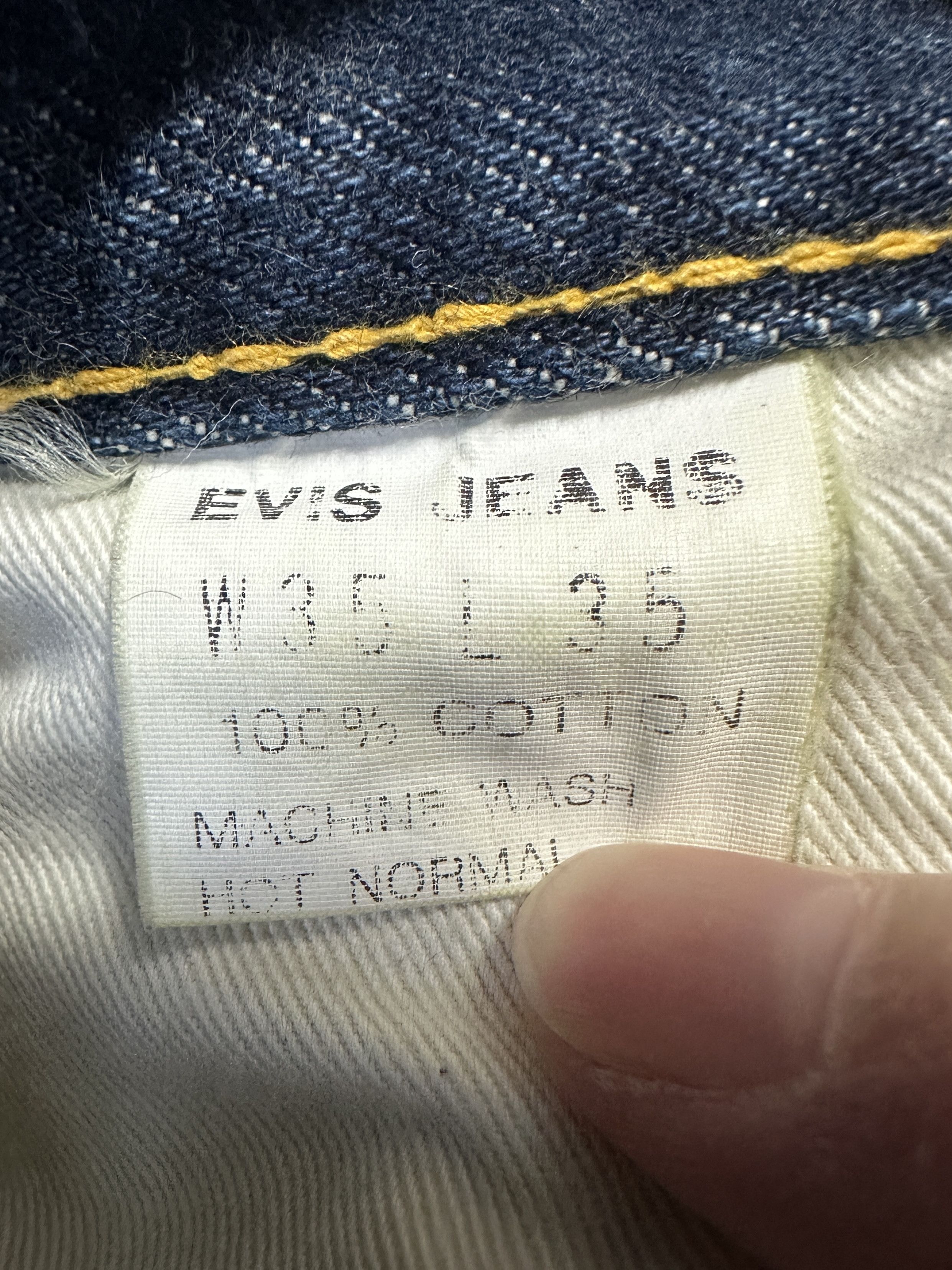 Evisu Buckle Back No2 2000s Selvedge seagulls back cinch denim 501 Size US 35 - 20 Thumbnail