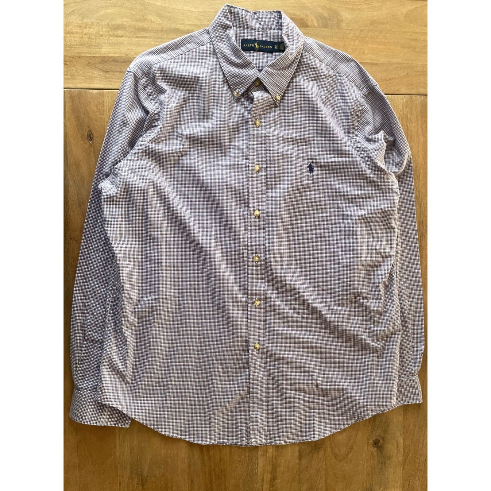 Polo Ralph Lauren Polo Ralph Lauren Plaid Button-Down Shirt Mens XL Casual Preppy Long Sleeve Size US XL / EU 56 / 4 - 2 Thumbnail