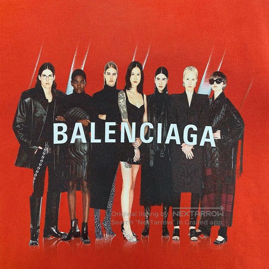 Balenciaga Balenciaga Red Portrait Hoodie. Size US S / EU 44-46 / 1 - 3 Thumbnail