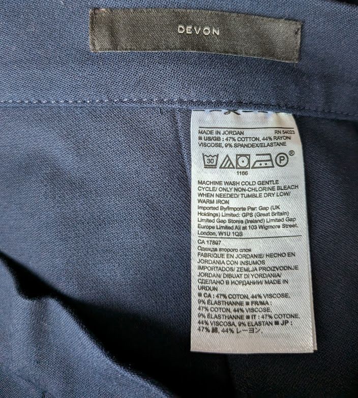 Banana Republic navy Devon stretch skinny ankle size 14 pants Size 36" / US 14 / IT 50 - 6 Thumbnail