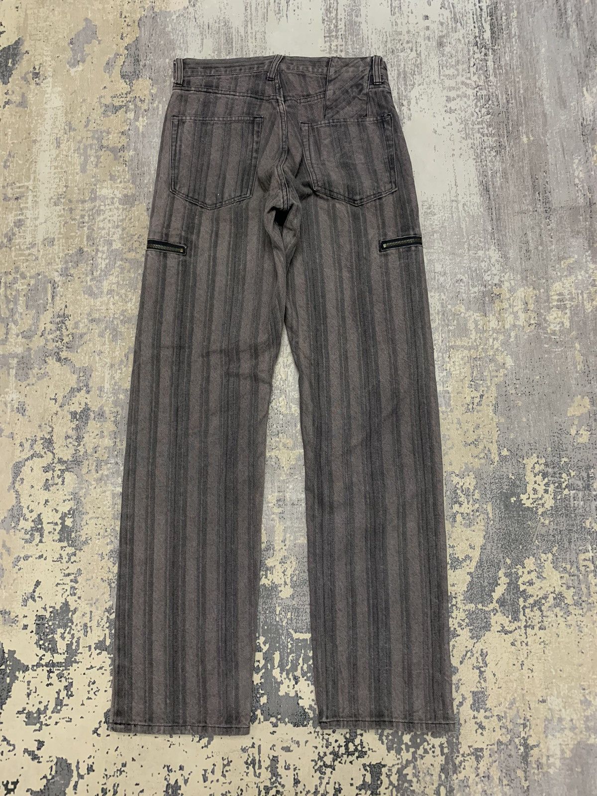 Japanese Brand Archive PPFM Striped Twill Cargo Zipper Pockets Pants Size US 29 - 8 Thumbnail