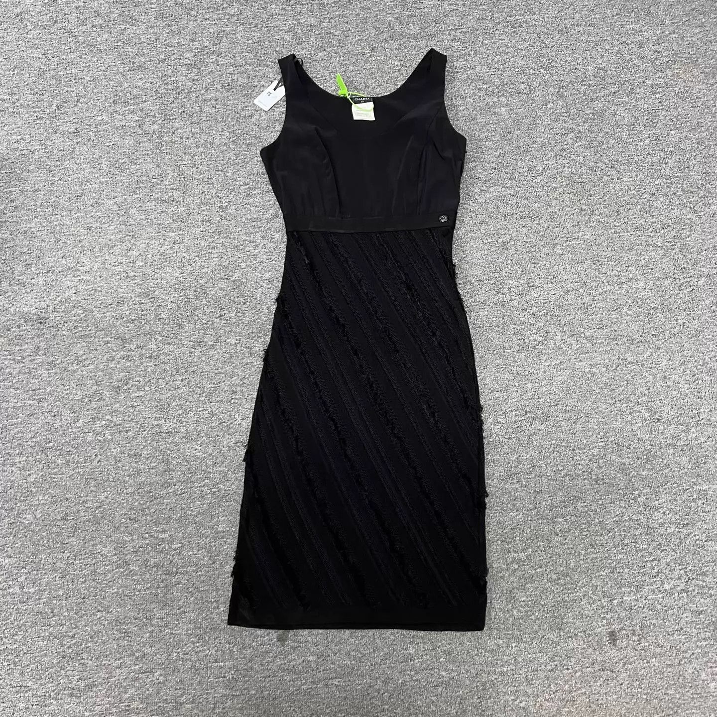 Chanel Chanel Cami Dress Black 38 Logo Size S / US 4 / IT 40 - 1 Thumbnail