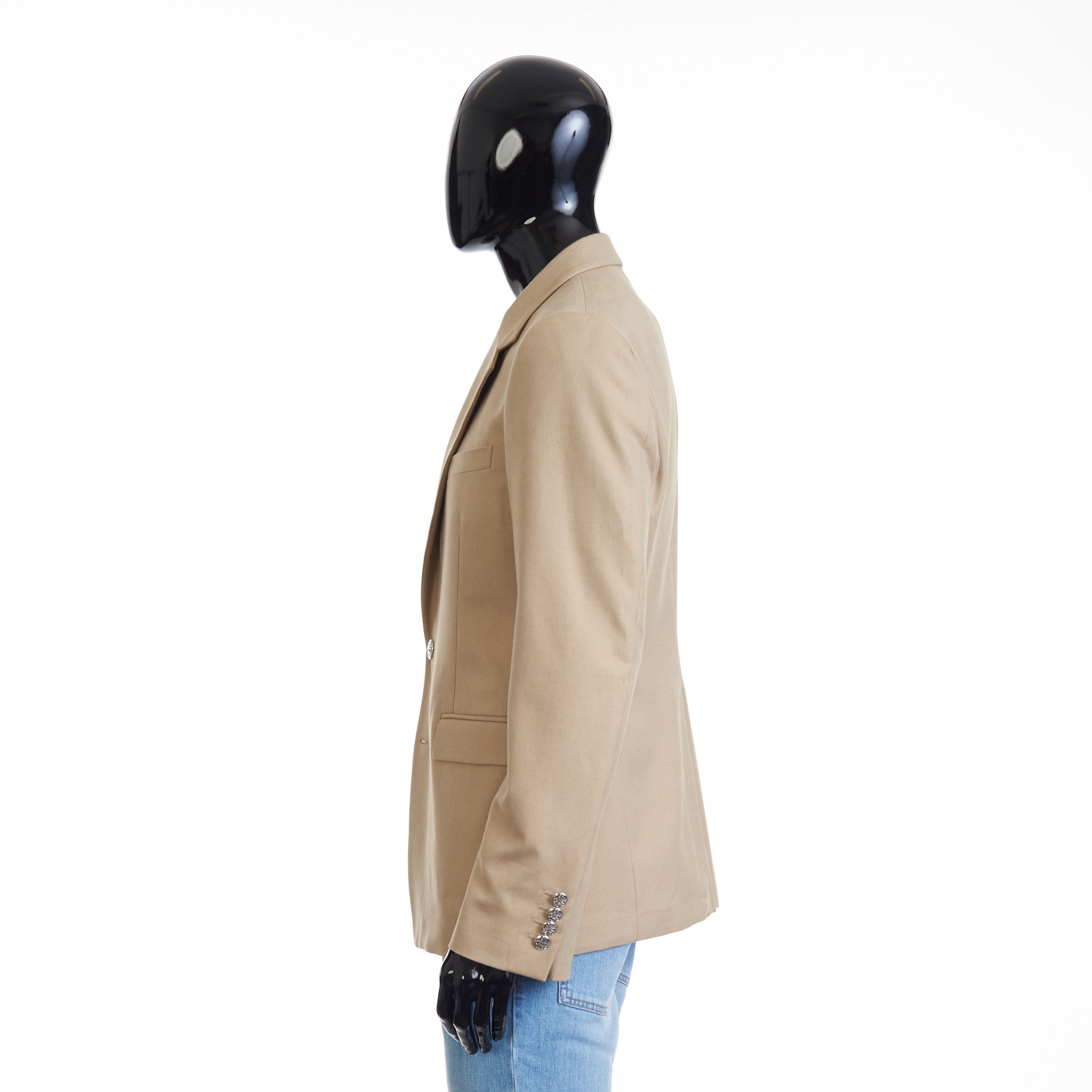 Alexander McQueen Beige Deconstructed Single Breasted Blazer Jacket - Cotton Size 40R - 4 Thumbnail