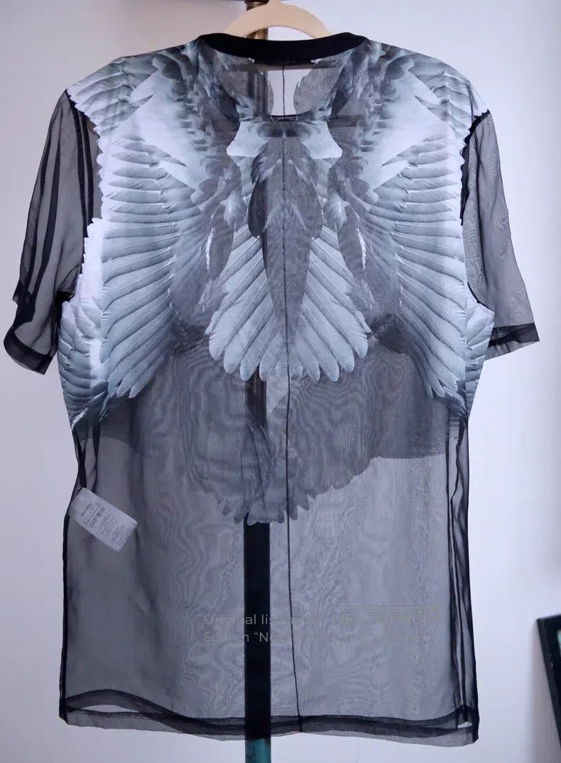 Givenchy Givenchy Rare Angel Wing Winged印花 Black T-Shirt Size US L / EU 52-54 / 3 - 2 Thumbnail