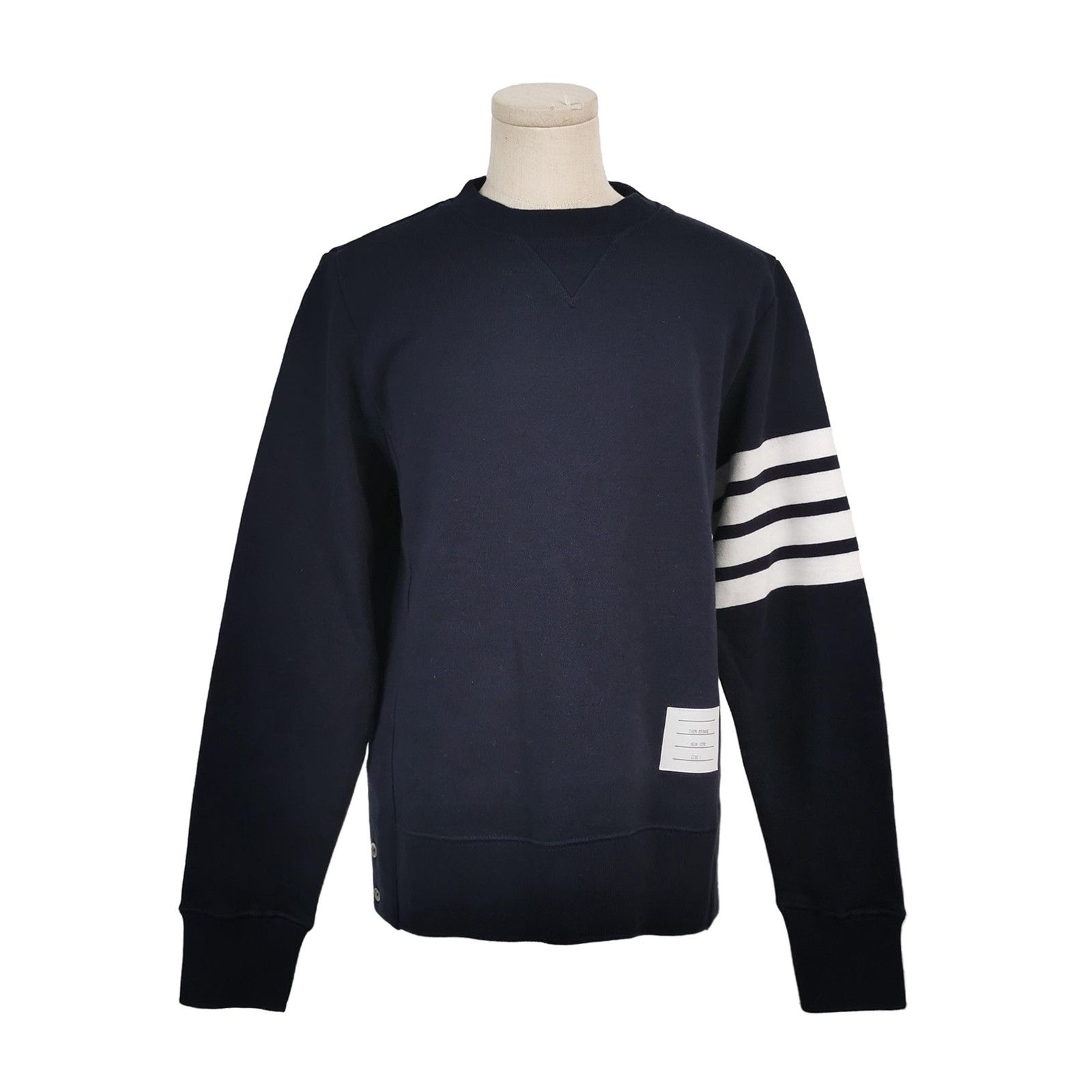 Thom Browne Thom Browne 4-Bar Stripe Crewneck Sweatshirt 1 Size US S / EU 44-46 / 1 - 1 Thumbnail