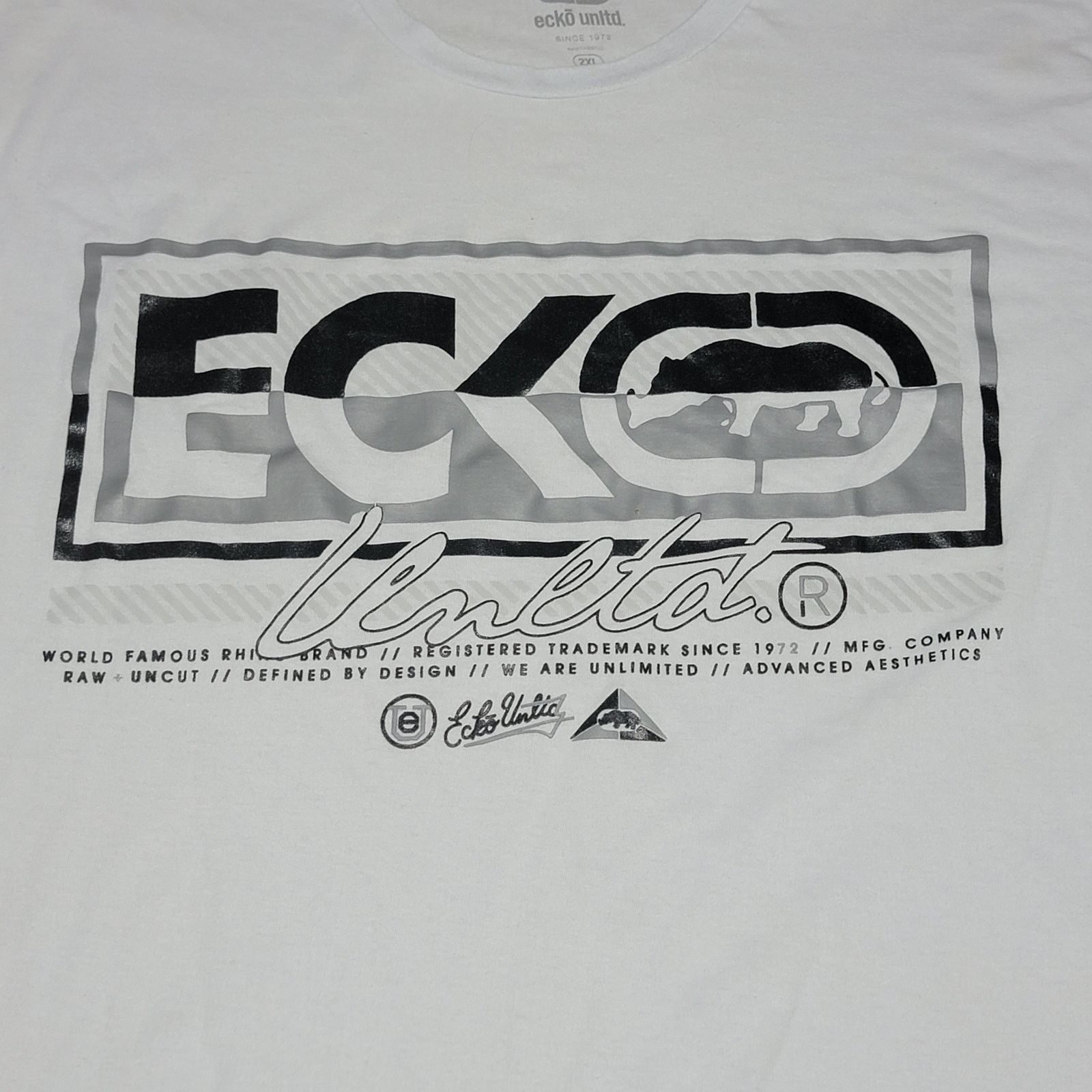 Ecko Unltd. Ecko Unltd. White Unisex Tee "World Famous" - Size 2XL Size US XXL / EU 58 / 5 - 2 Thumbnail