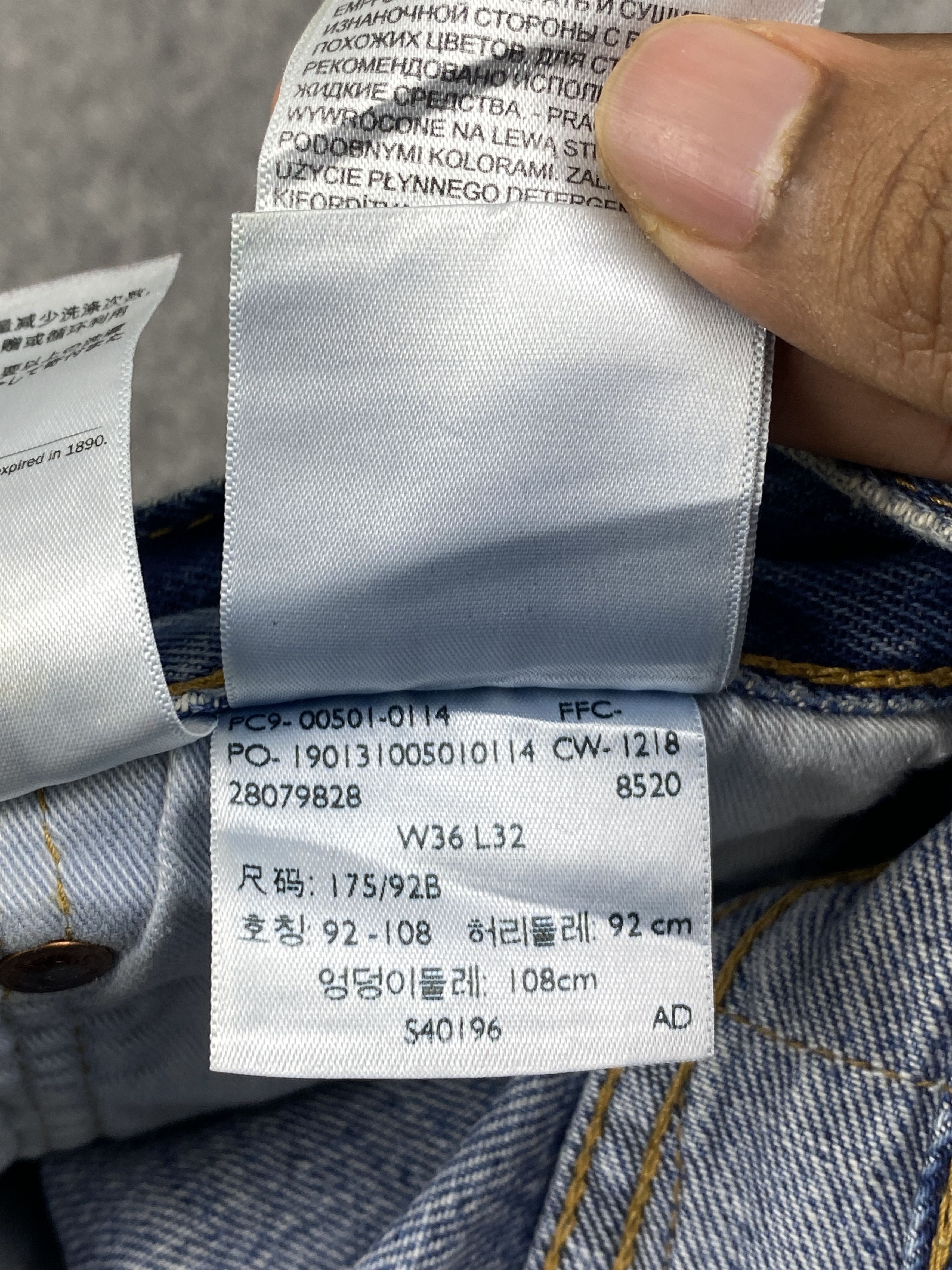 Levi's Blue Denim Vintage Levis 501 Jeans DP2801 Size US 39 - 11 Thumbnail