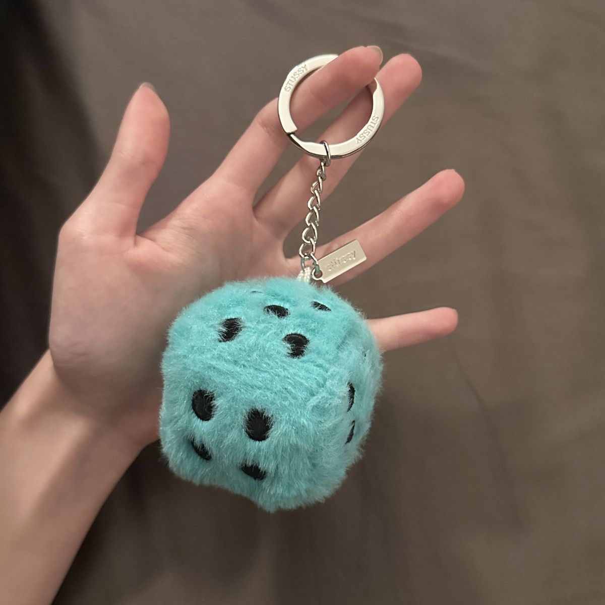Stussy STUSSY Fuzzy Dice Keychain | Grailed
