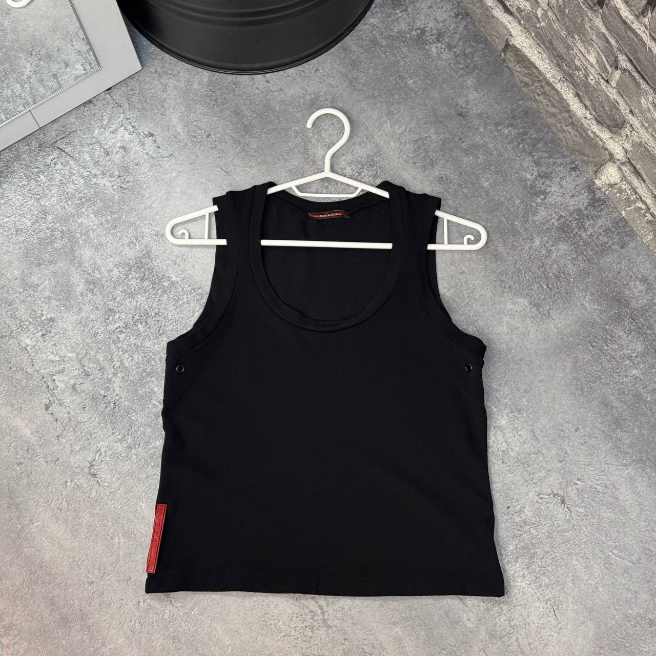Prada Tank Top Red Tab