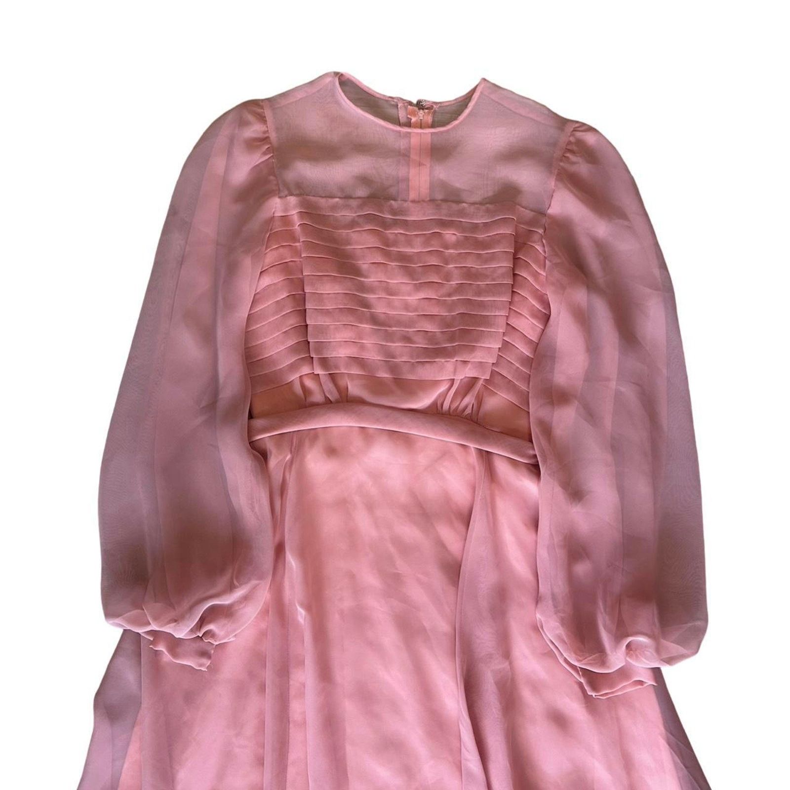 Vintage 70s vintage prairie dress pink victorian sz 10 usa unionmade Size L / US 10 / IT 46 - 3 Thumbnail
