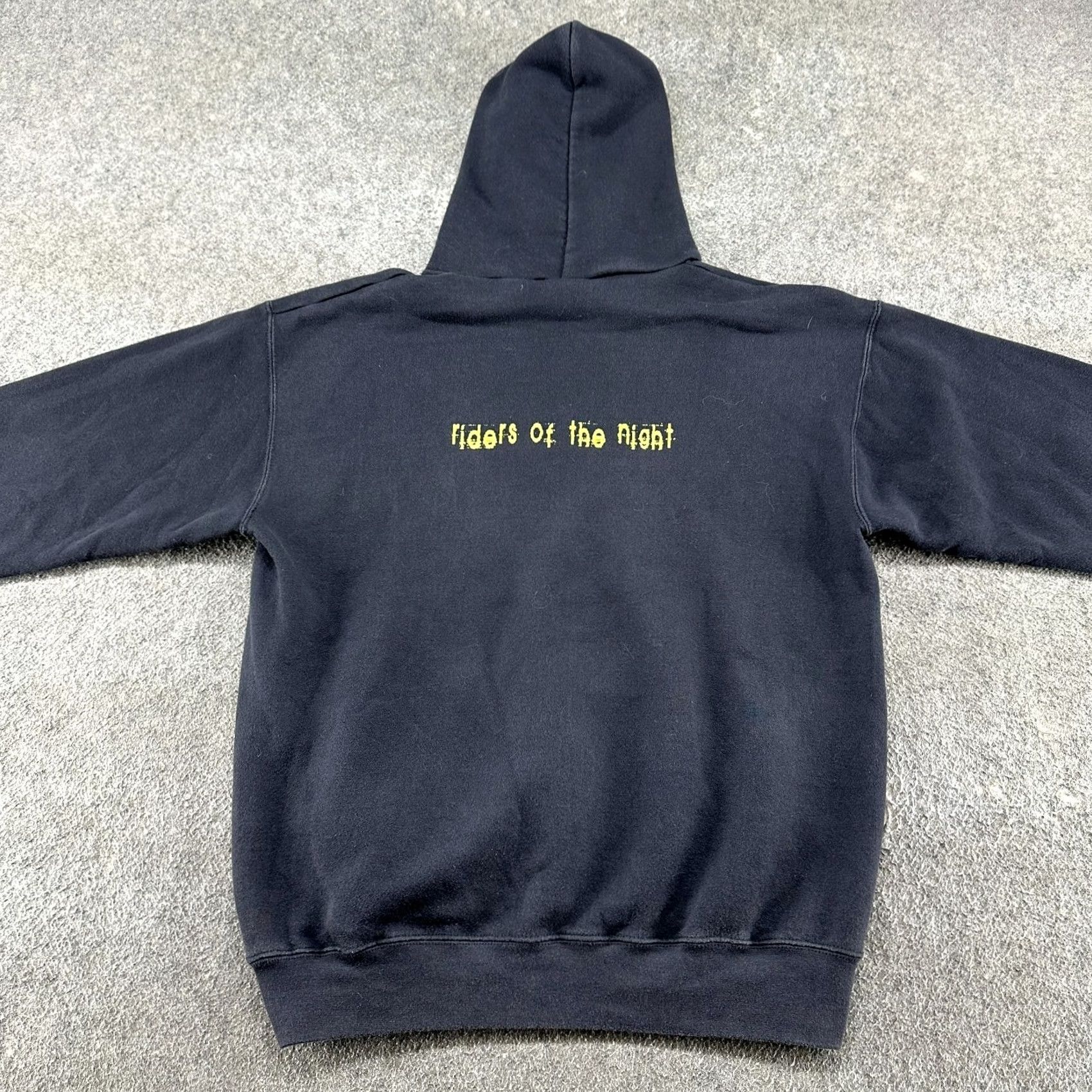 Lee VINTAGE Lee Hoodie Mens L Black Pullover Mcmillan Riders Of The Night Y2K Size US L / EU 52-54 / 3 - 6 Thumbnail