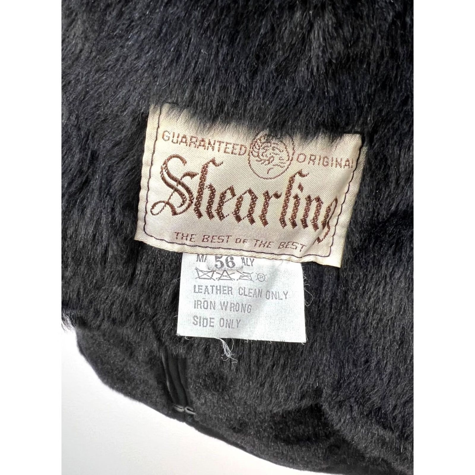 Gallotti Gallotti Shearling Best of the Best Jacket Mens Wool Lamb Skin Black Sz 56 Vintage Size US XL / EU 56 / 4 - 3 Thumbnail
