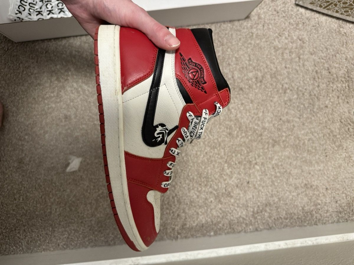 Other Custom Jordan 1 “Fuck Off 1s” size 11 Size US 11 / EU 44 - 2 Thumbnail