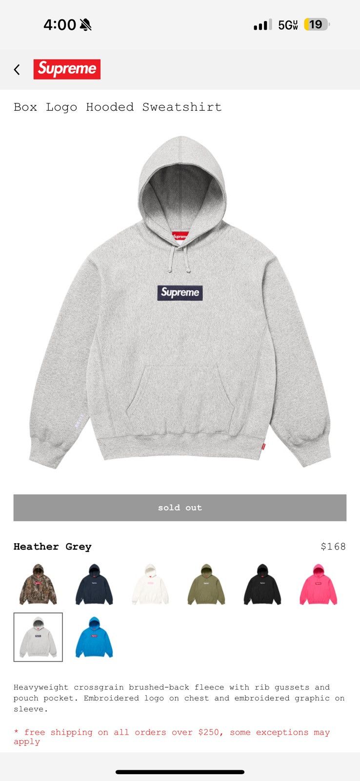 Supreme Supreme Box Logo Hoodie Size US M / EU 48-50 / 2 - 1 Thumbnail
